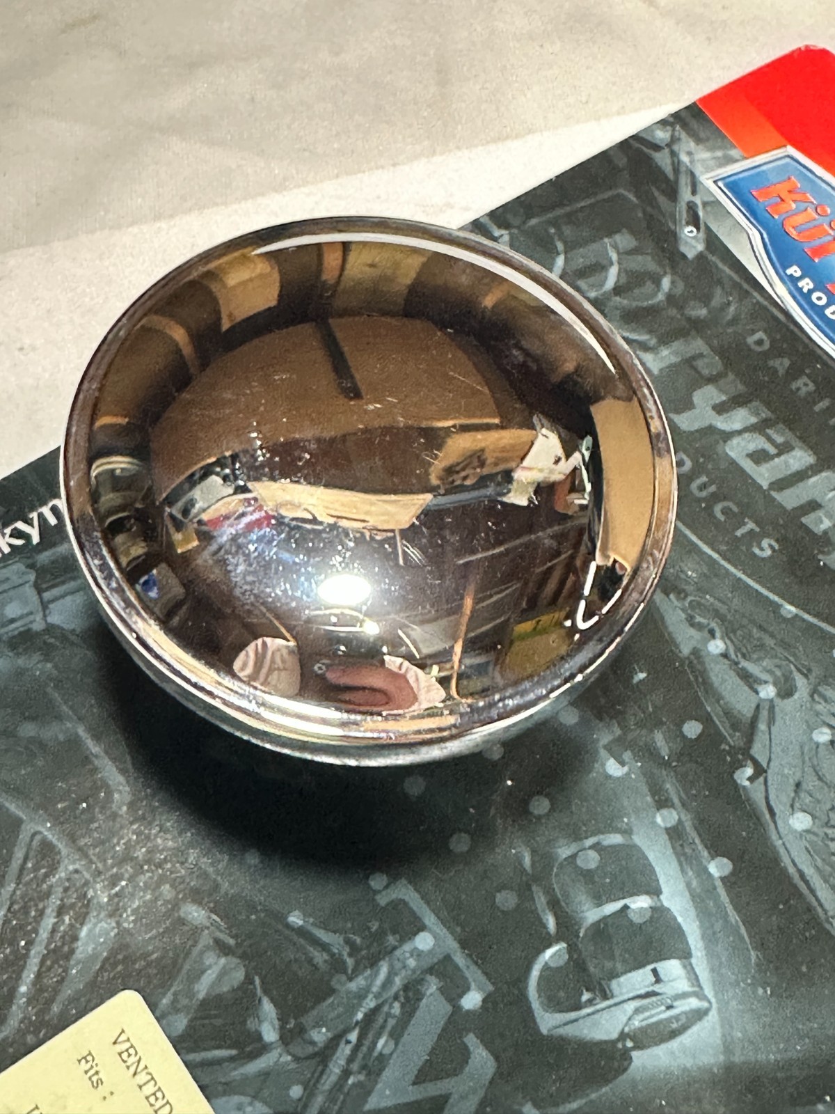 HARLEY DAVIDSON Universal 1-1/2 Chrome OEM Motorcycle Fuel Gas Cap 1PC