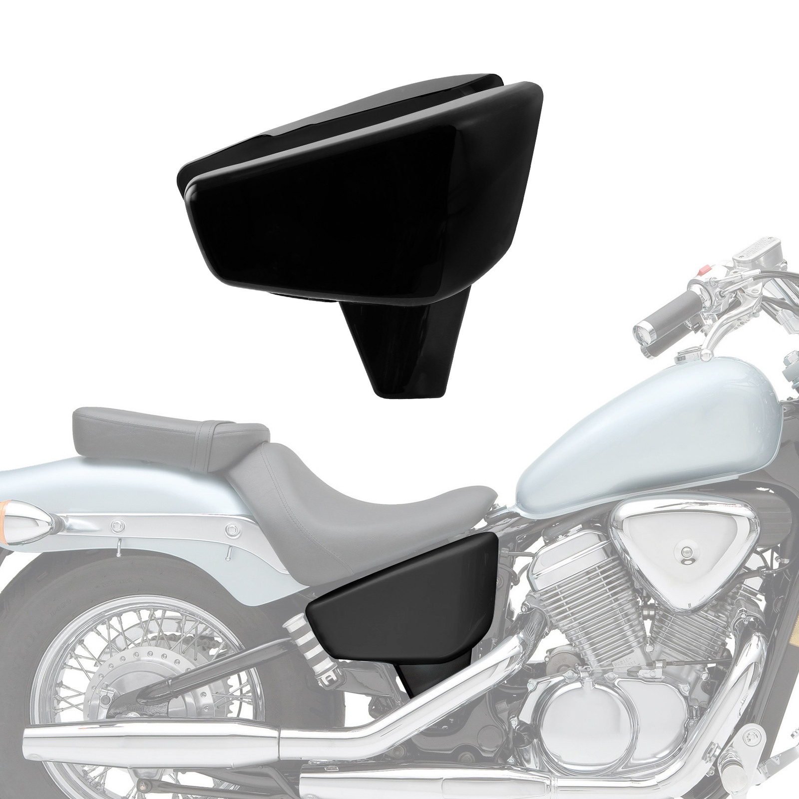 Battery Side Fairing Cover Fit For Honda Shadow VT600 VLX 600 1999-2007 2006 05