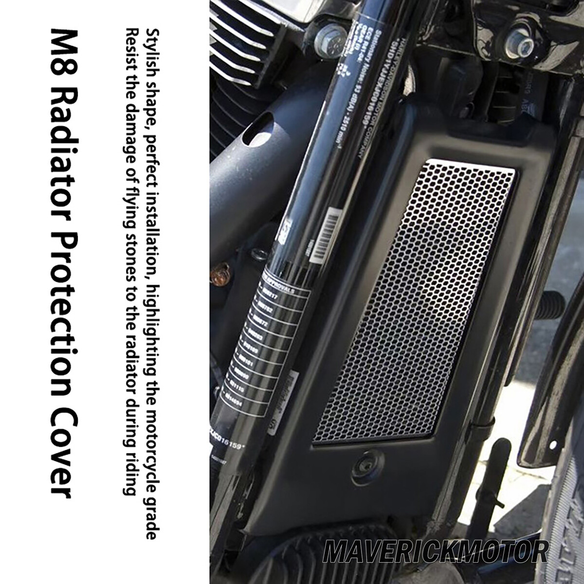 Radiator Grill Cover Protector For Harley Softail Street Fat Bob 114 2018 – 2022