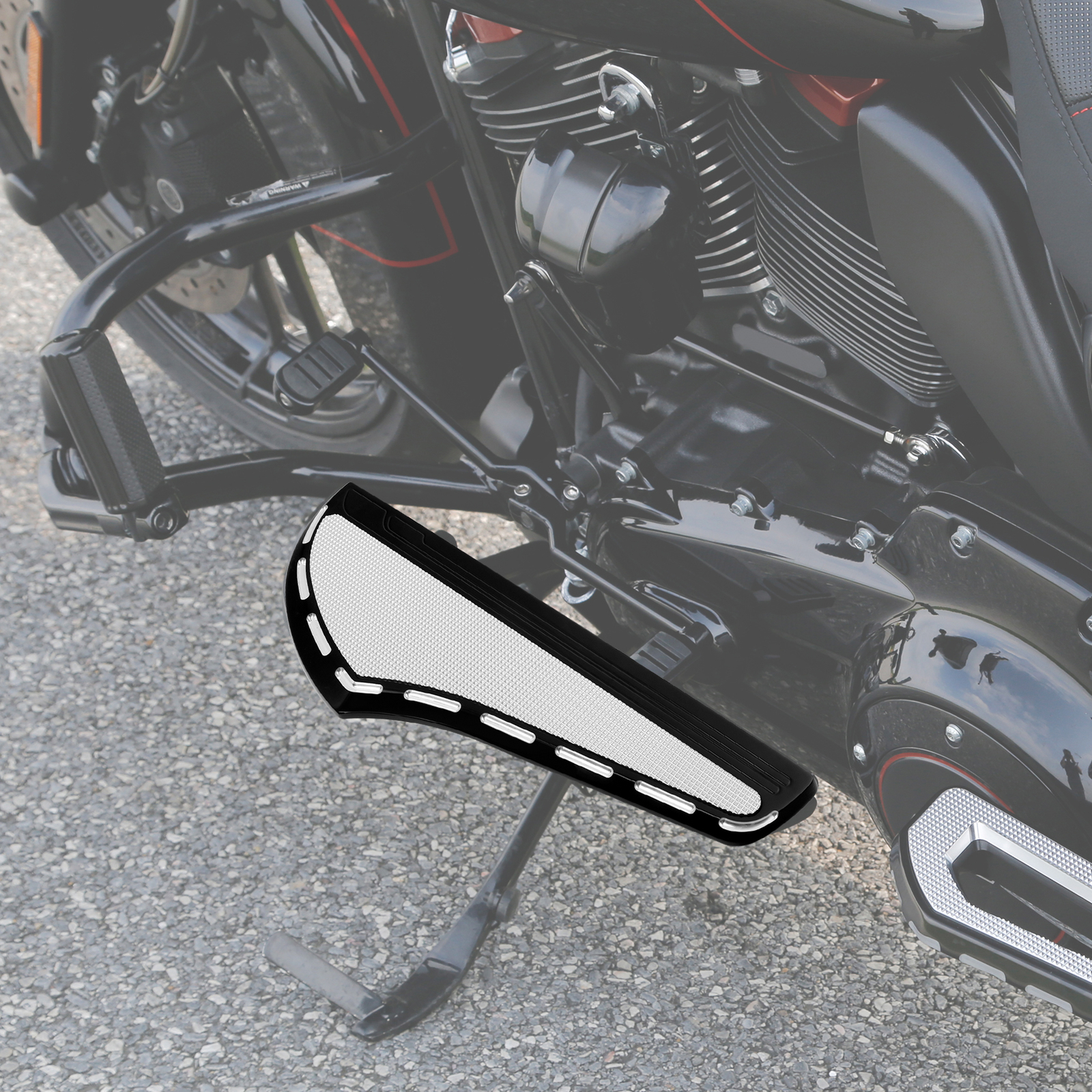 Pair Front Driver Footboard Floorboard Pegs Fit For Harley Touring 00-24 Softail