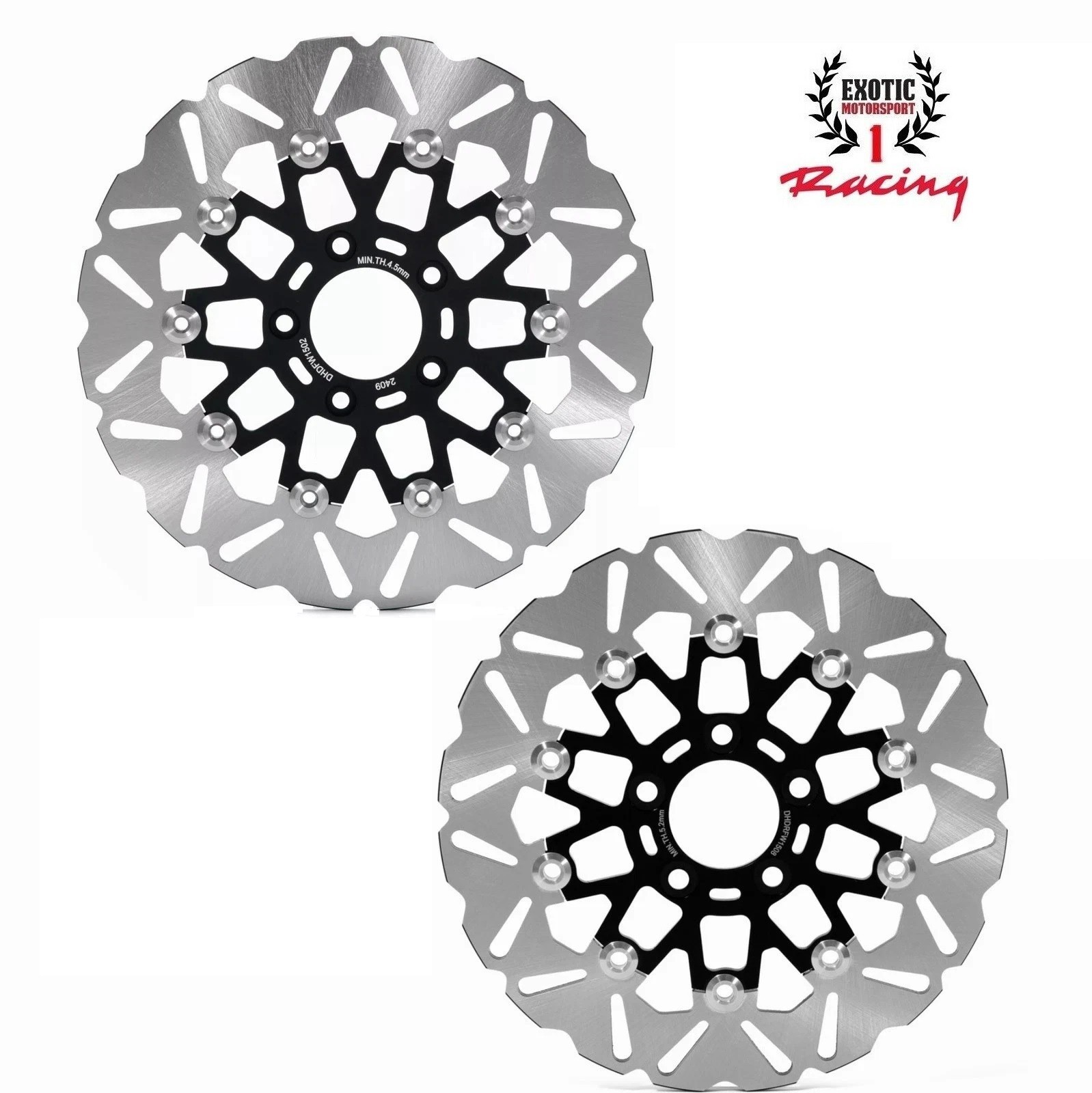 Black 11.5″ Front Rear Brake Rotors Dyna 00-05 Softail 00-14 Sportster XL 00-10