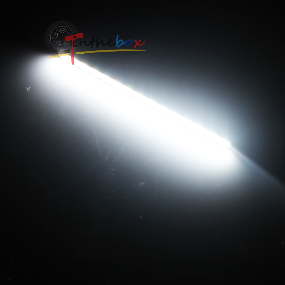 Ultra Slim Switchback White/Amber LED Bar Signal DRL Lamps For Heavy Duty Bumper