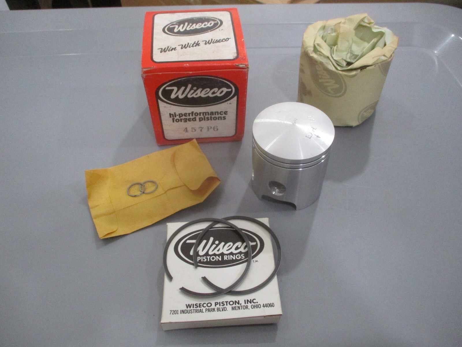 Vintage Wiseco Yamaha Piston 0.60 Rings & Circlips 1976-1980 YZ80 457P6
