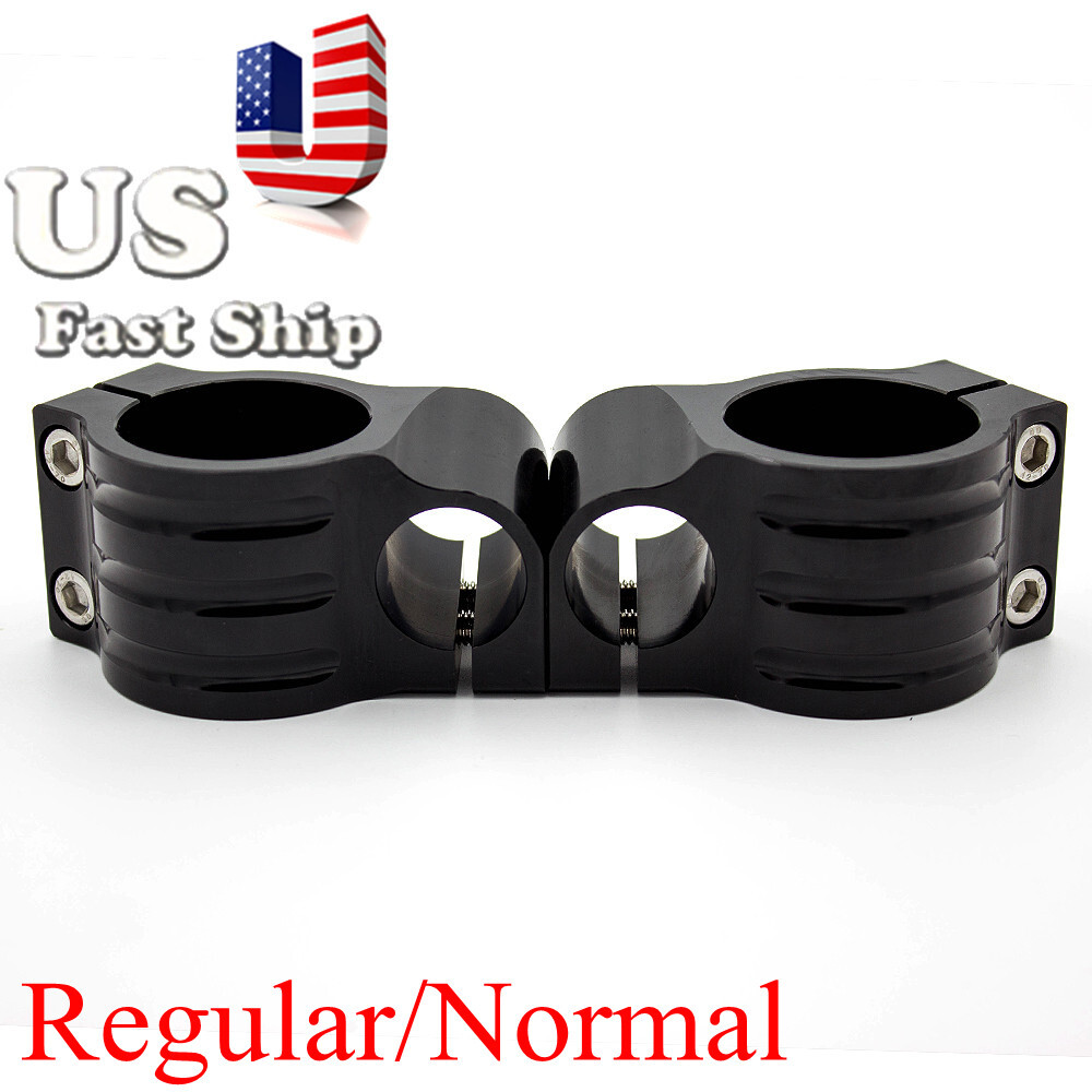 FXCNC 37mm Universal Fitk Tube Clip On Handlebar Head Mount Clamp Black Normal