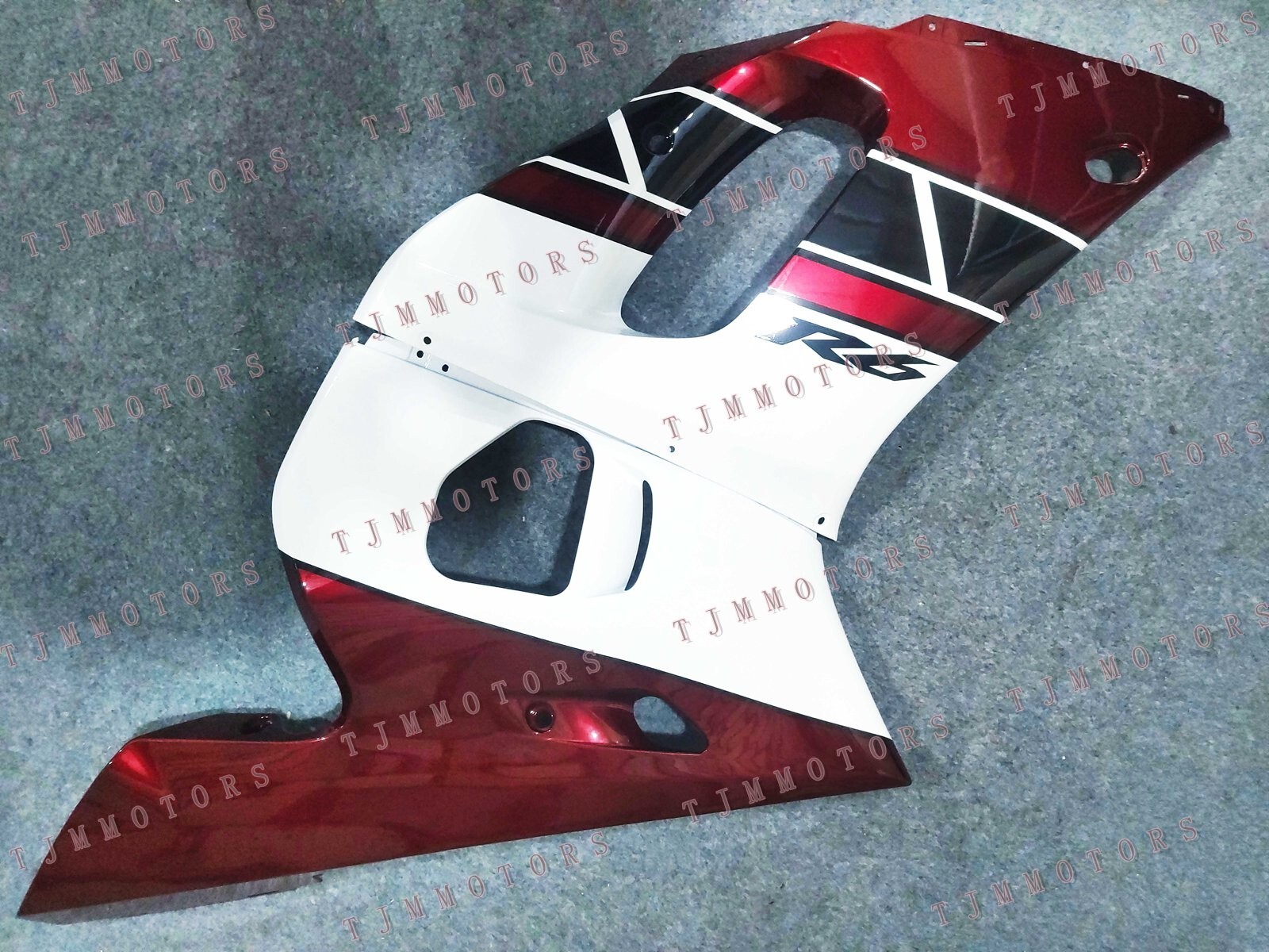 For YZF R6 1998-2002 Metallic Red White ABS Injection Mold Bodywork Fairing Kit