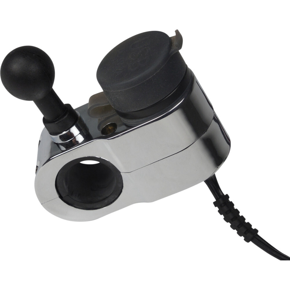Gears Canada Dual USB Charger – 1″ Ball Mount – Black | 100366-1