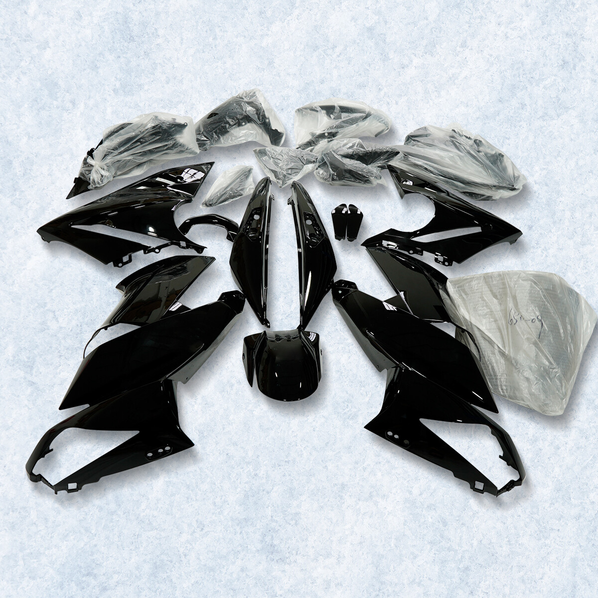 For Kawasaki Ninja 650R 2009-2011 EX650 Glossy Black Fairing Injection Body Kit