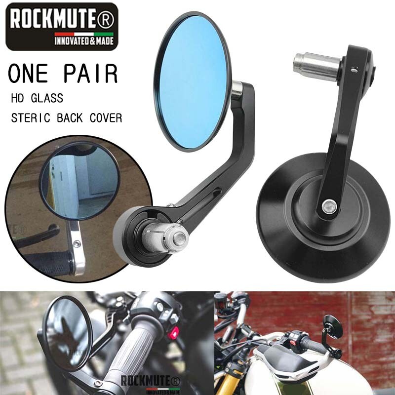 For XSR700 XSR900 SMAX XMAX Bar End Mirror Vintage Round Convex Universal 1 Pair