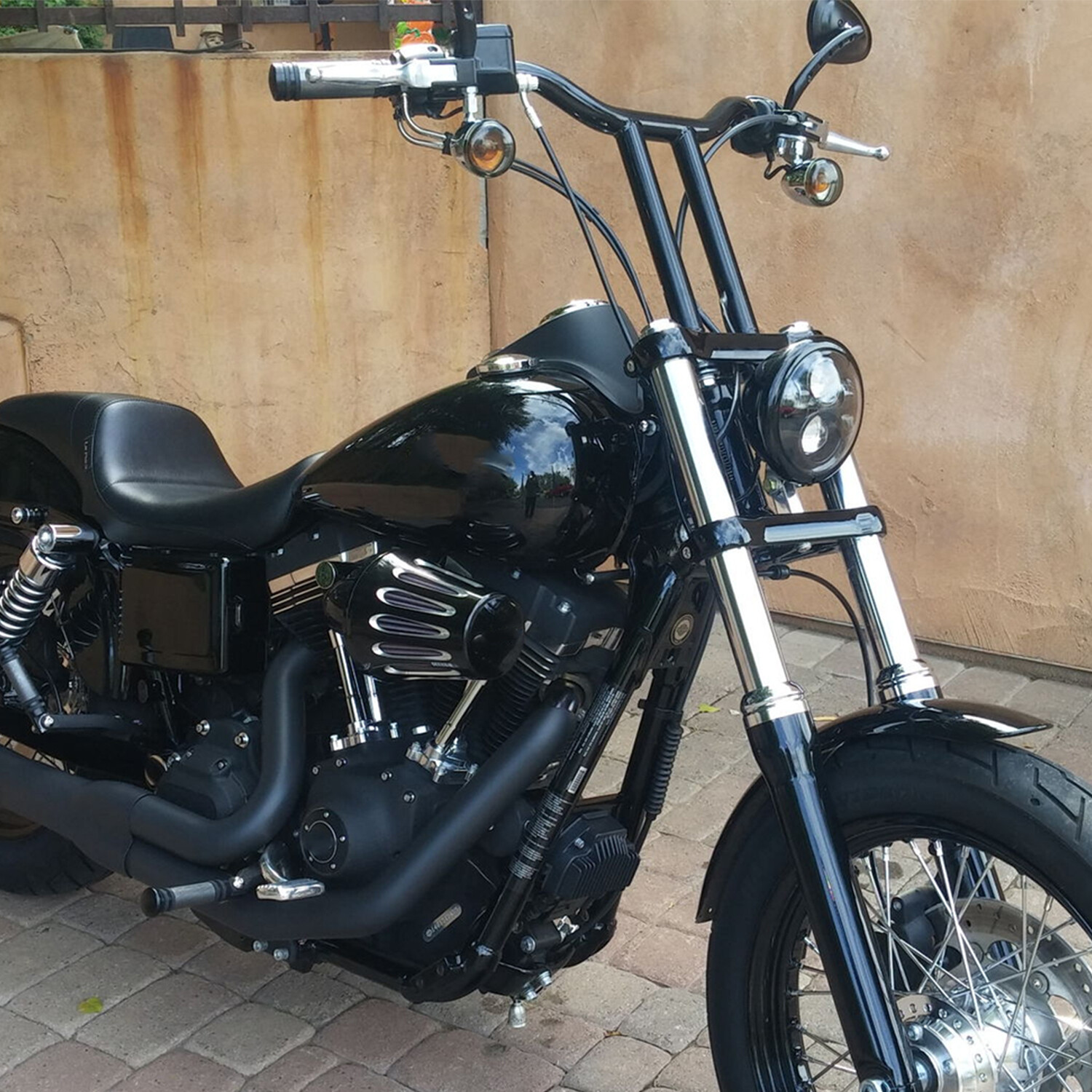 MX T Bar 10″ 12″ 14″ 16″ Handlebar 1.25” For Harley Dyna Softail Sportster FLHR