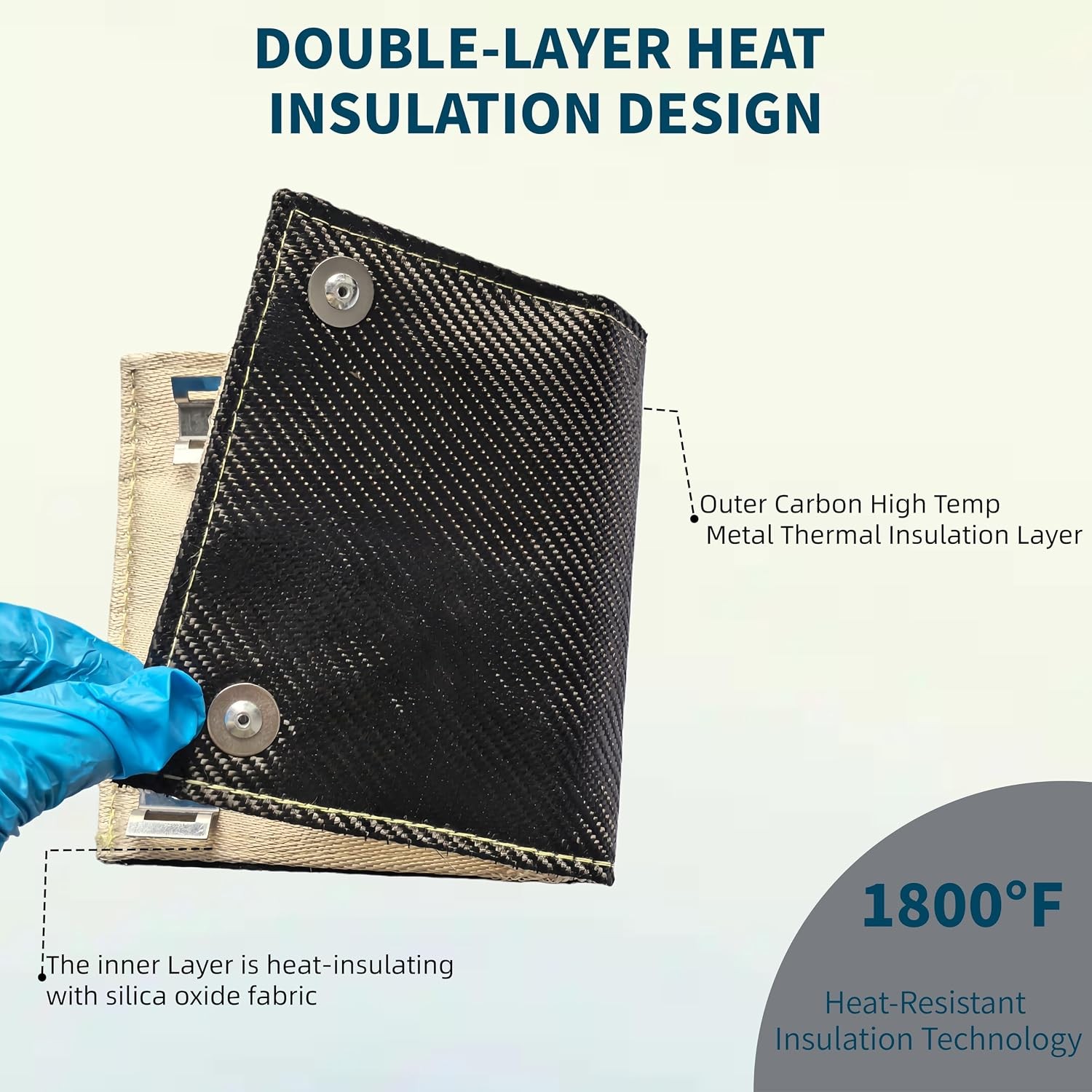 Carbon Pipe Heat Shield 6″ x 24″ Exhaust Heat Shield Components Hoses Lines