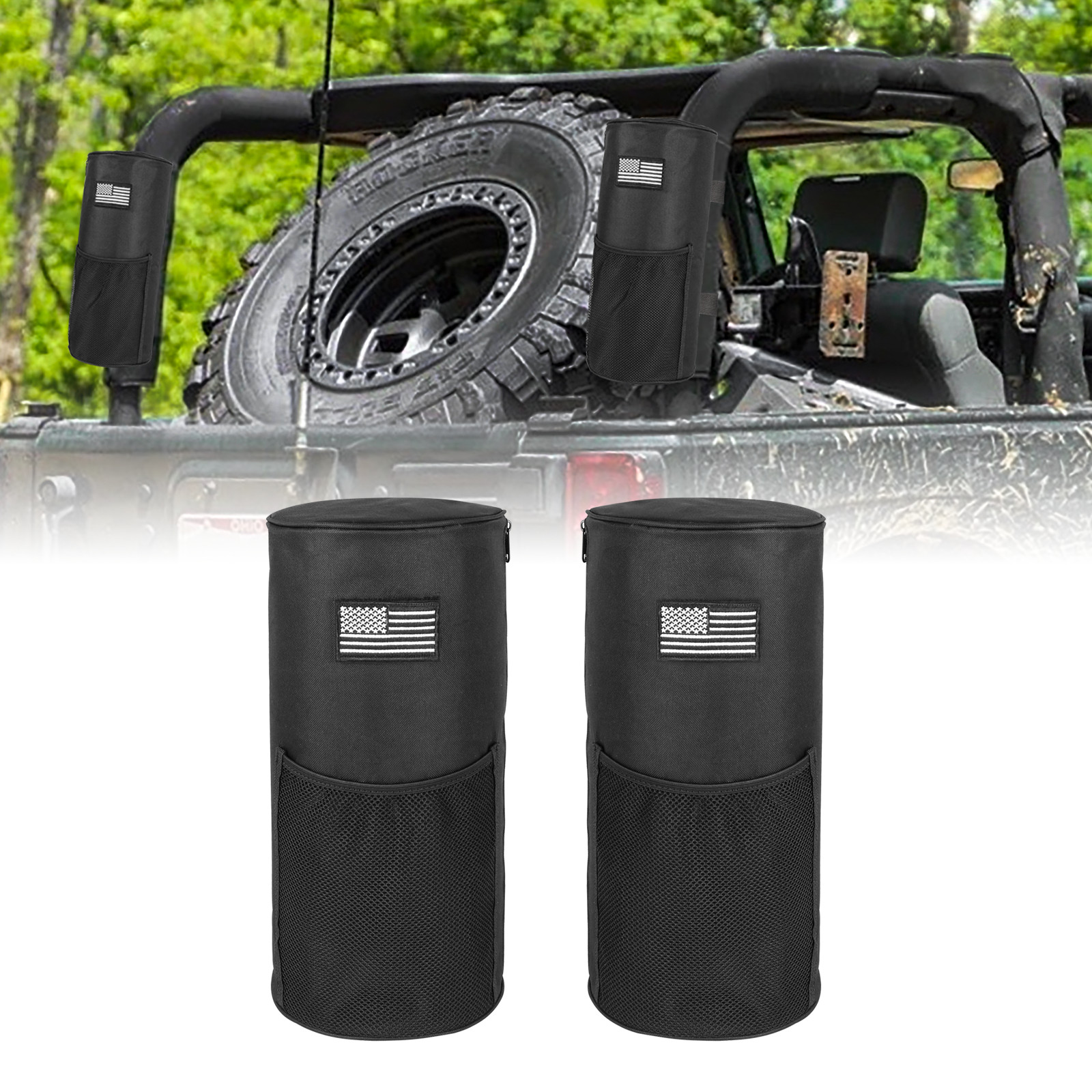 Roll bar Gear Storage Bag Luggage Hardtop Organizer For Jeep Gladiator JT 2007+