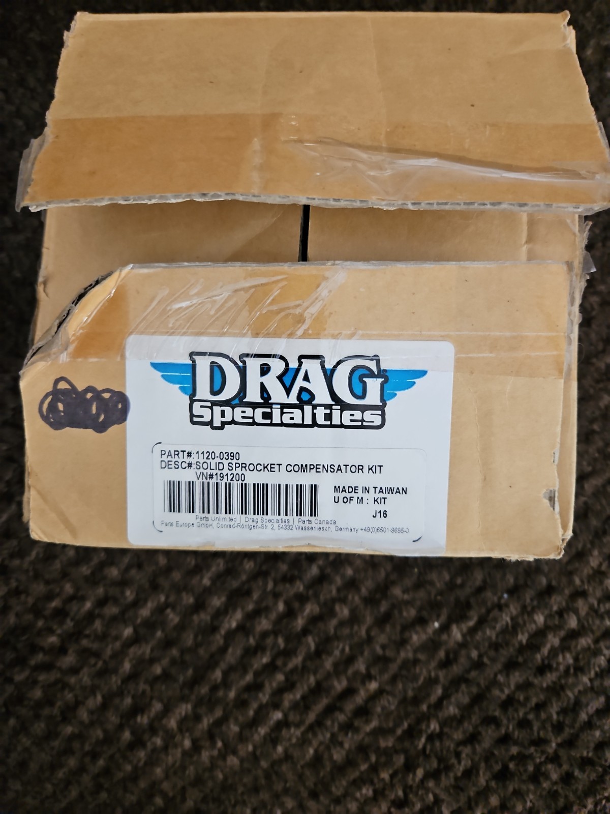 Drag Specialties Solid Compensator Kit – 1120-0390 replaces OEM 40320-06
