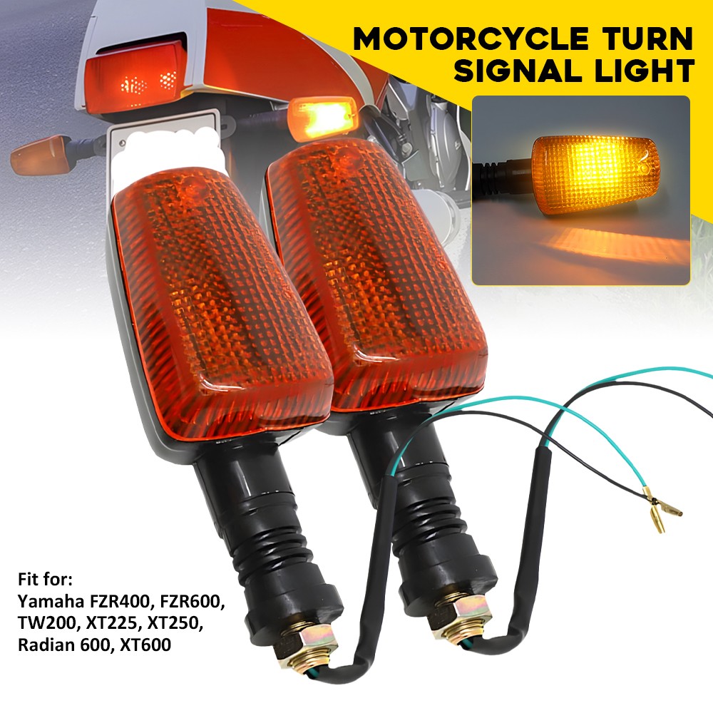 For Yamaha TW200 XT225 XT250 Turn Signal Light Lamp Pair Front/Rear Indicator 4x