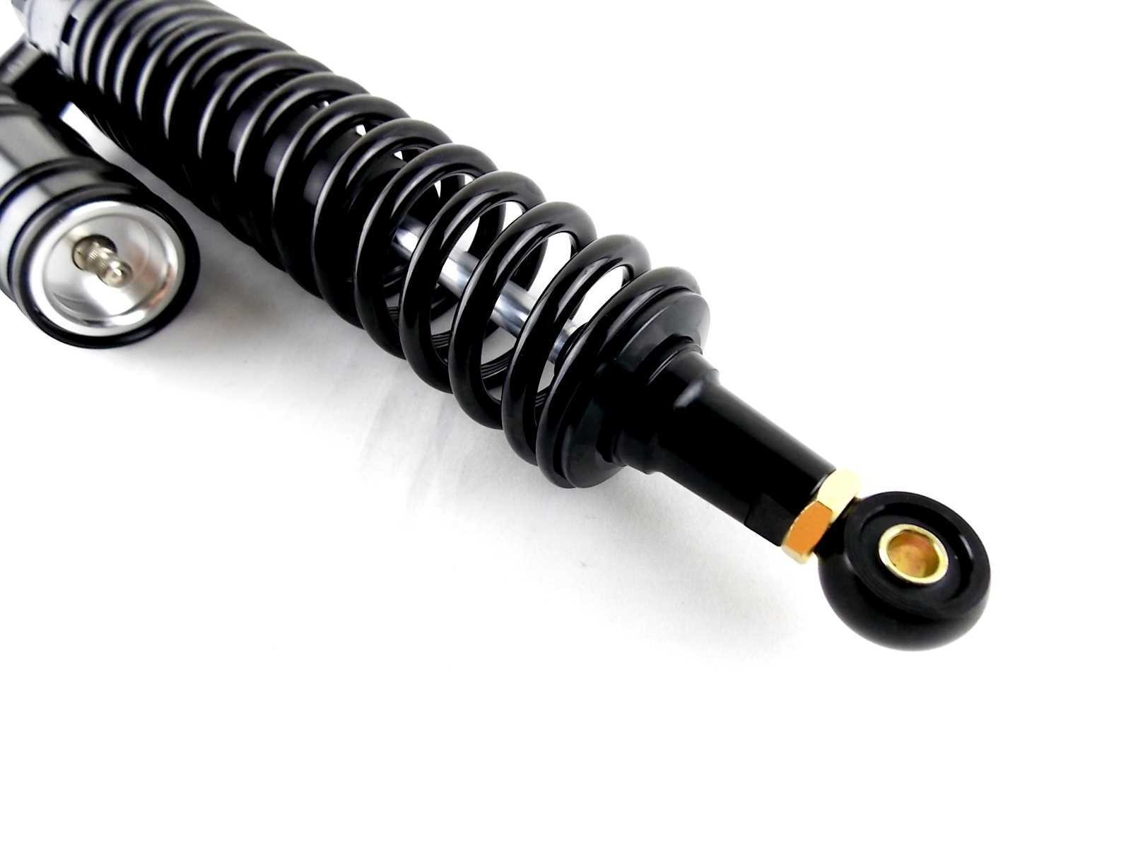 SUZUKI PE175 380mm JBS REAR AIR NITROGEN CELL SHOCK ABSORBERS BLK