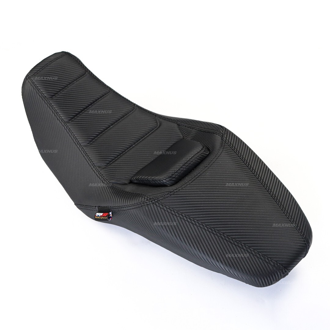 REPLACEMENT DUAL CARBON SEAT CUSHION STITCH BLACK FOR HONDA MSX SF 125 17-19