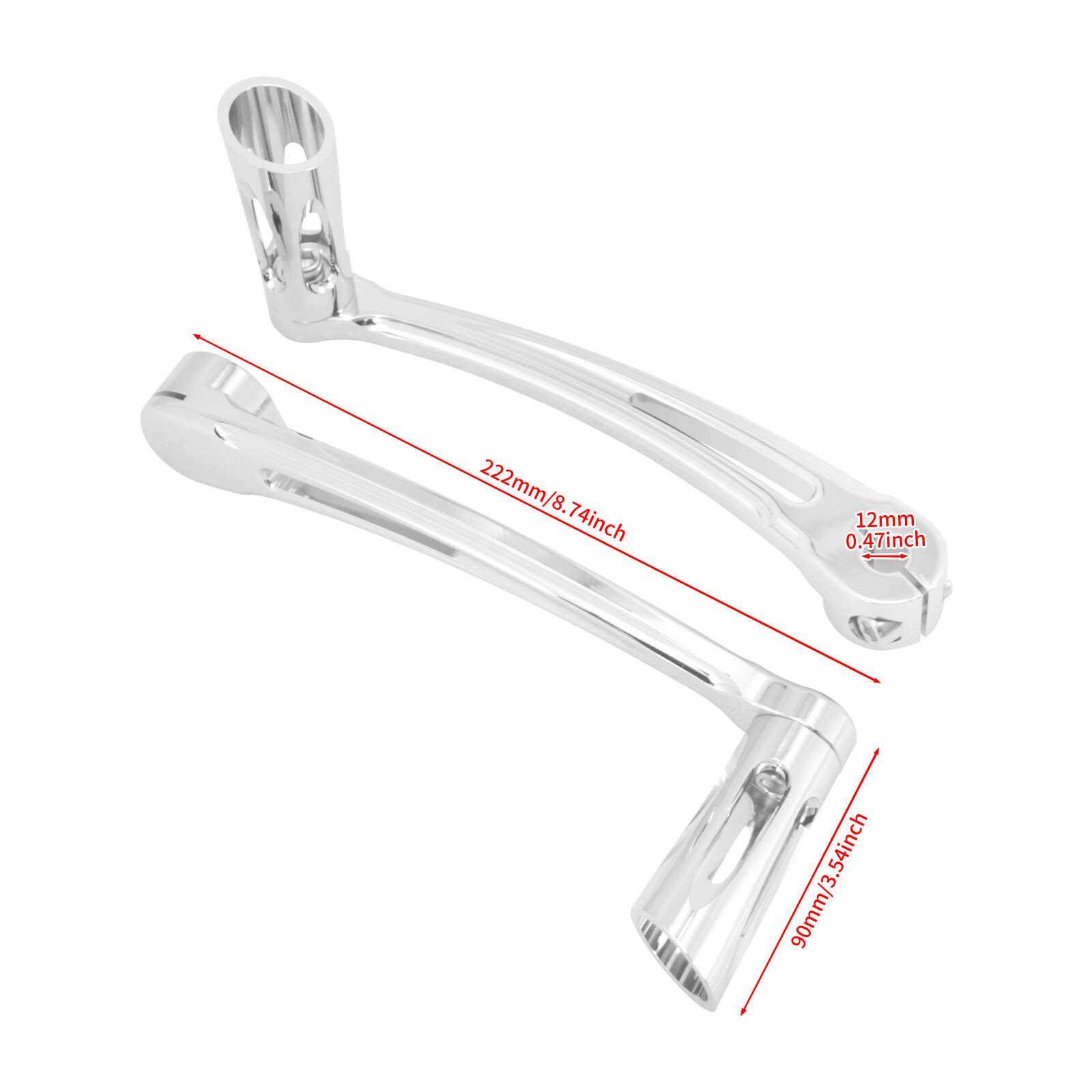 Chrome Shift Pegs Shifter Lever Brake Arm Kit For Harley Touring FLHX 2014-25