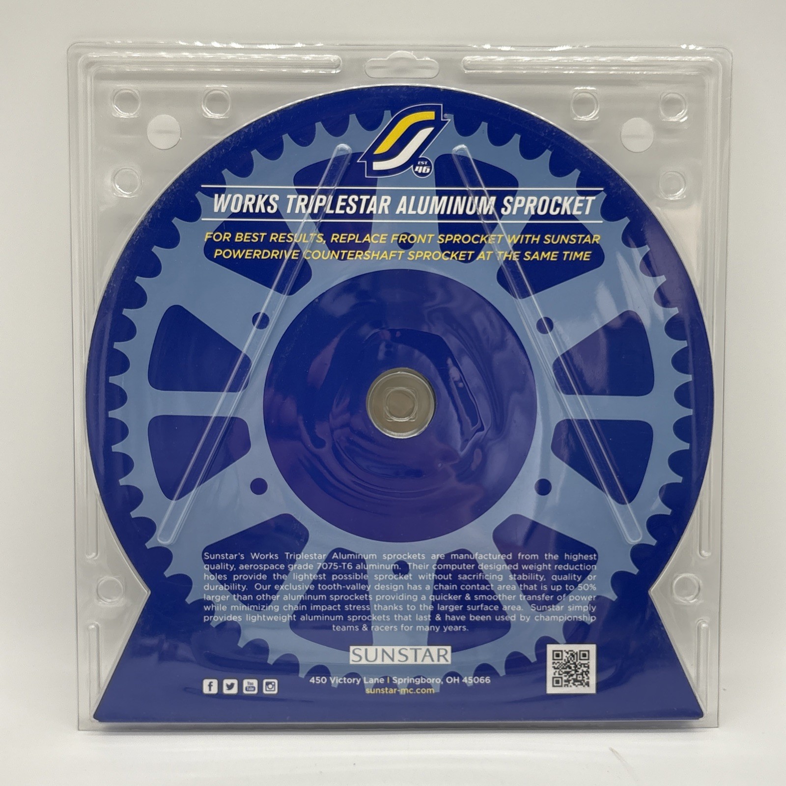 Sunstar Rear Sprocket Aluminum 50 Teeth Blue 5-359250BL – NEW