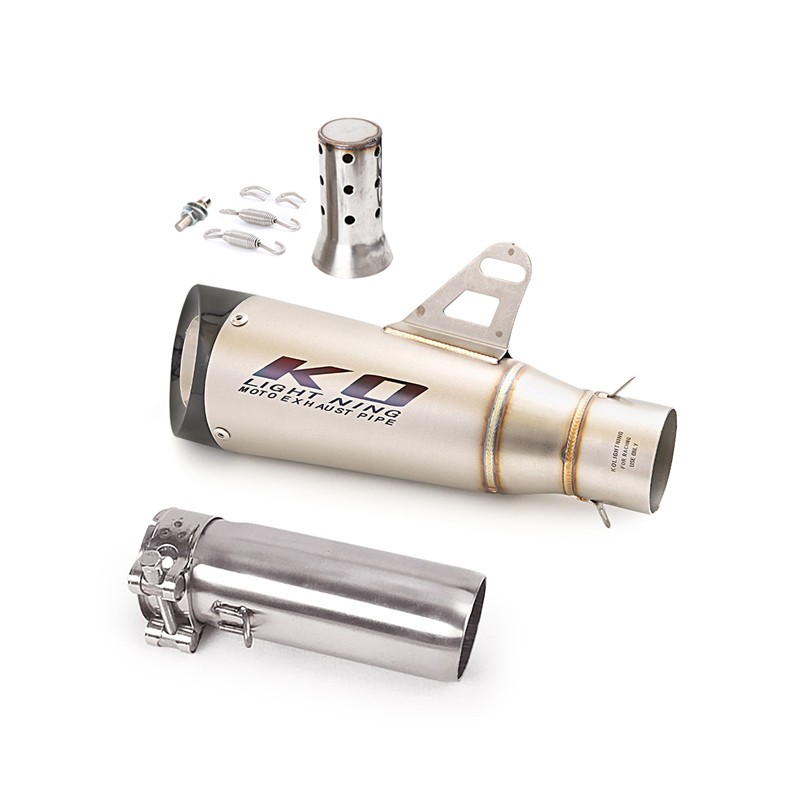 Slip On For Yamaha YZF R6 2006-2025 Exhaust Tips Middle Link Pipe + 51mm Muffler
