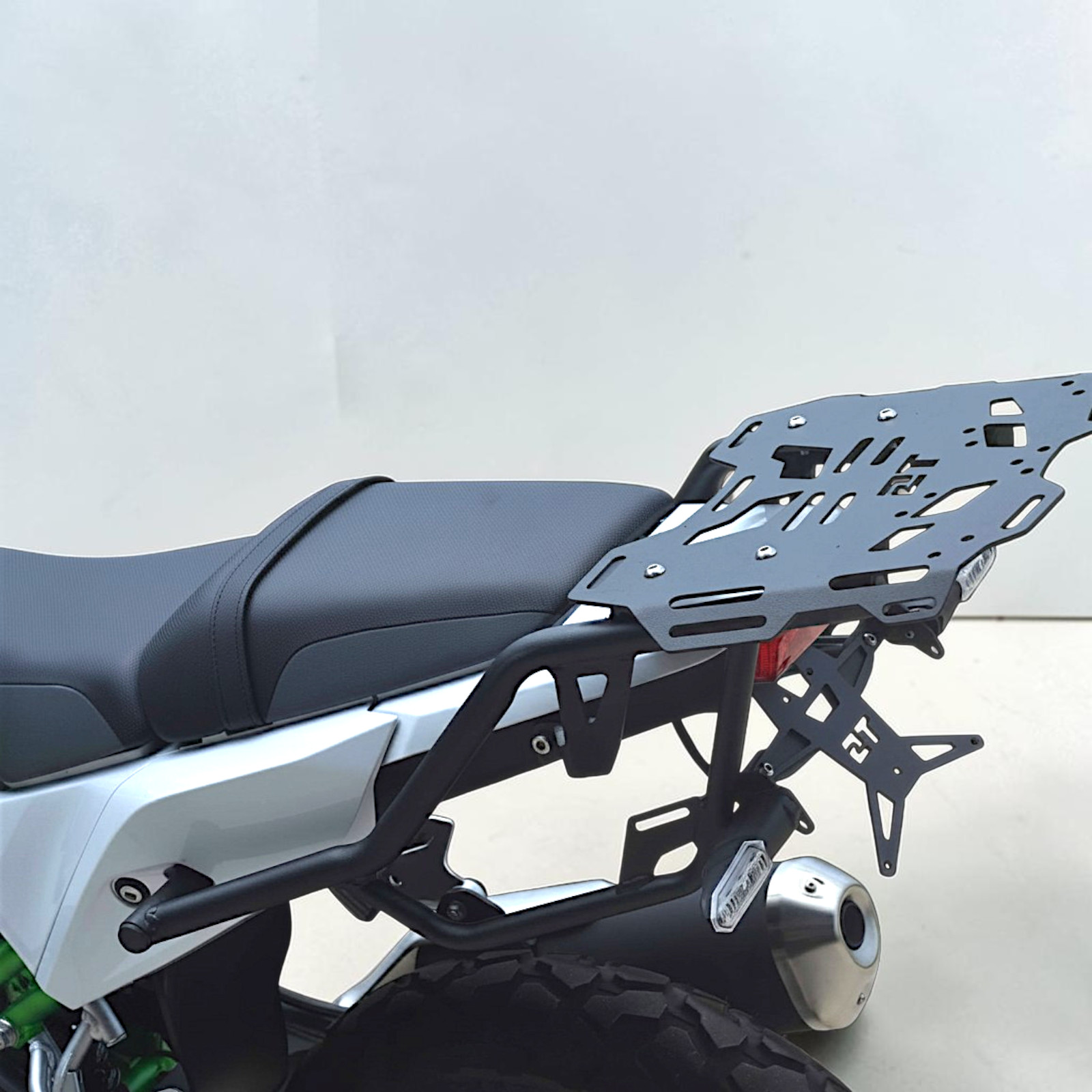 Kawasaki 2026 KLE500 Rear Rack Steel Carrier ฺBlack Luggage Rack Tail Rack