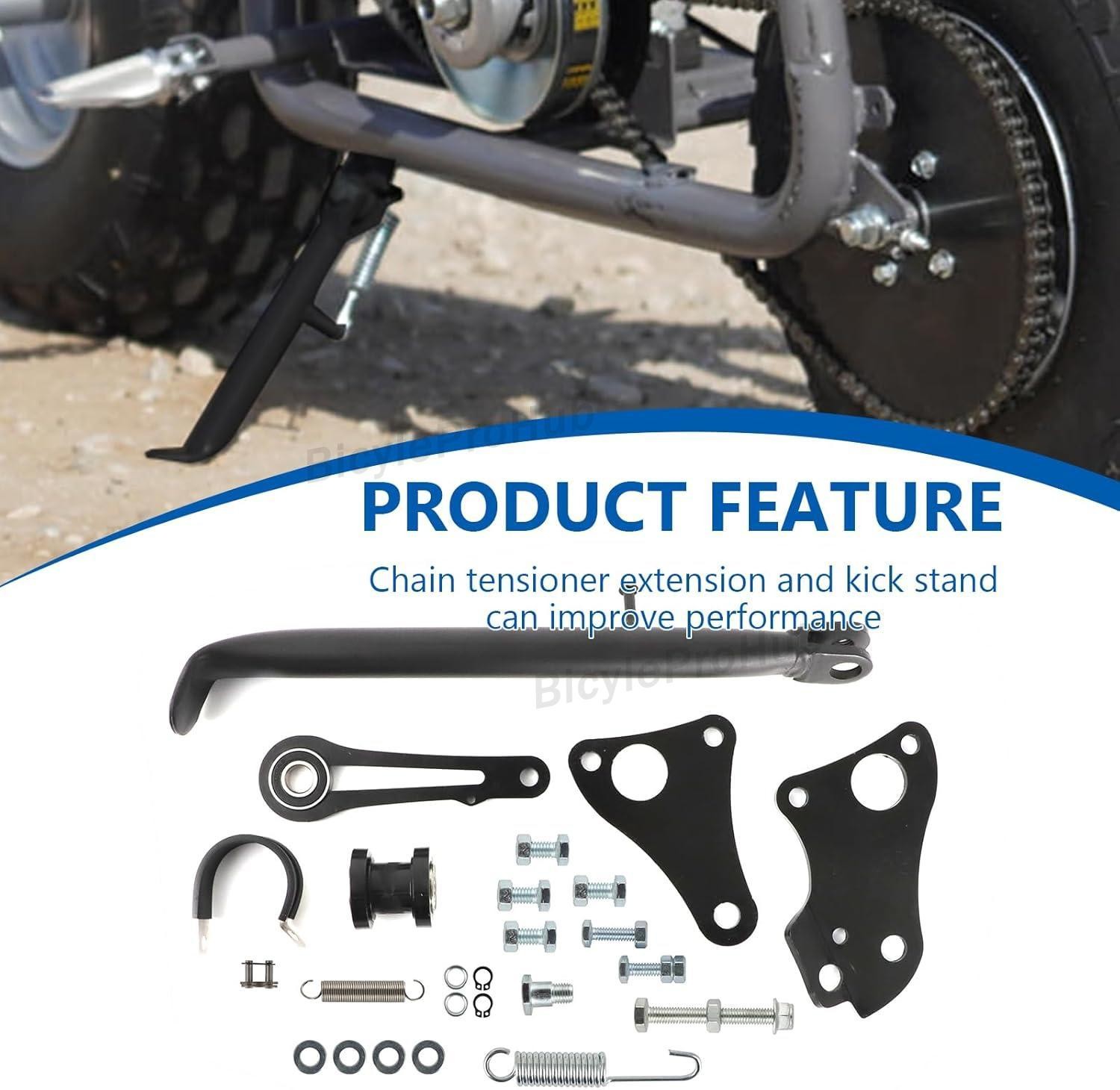 For Coleman B200RSV Extension and Kick Stand and Chain Tensioner w/ Hardware Kit