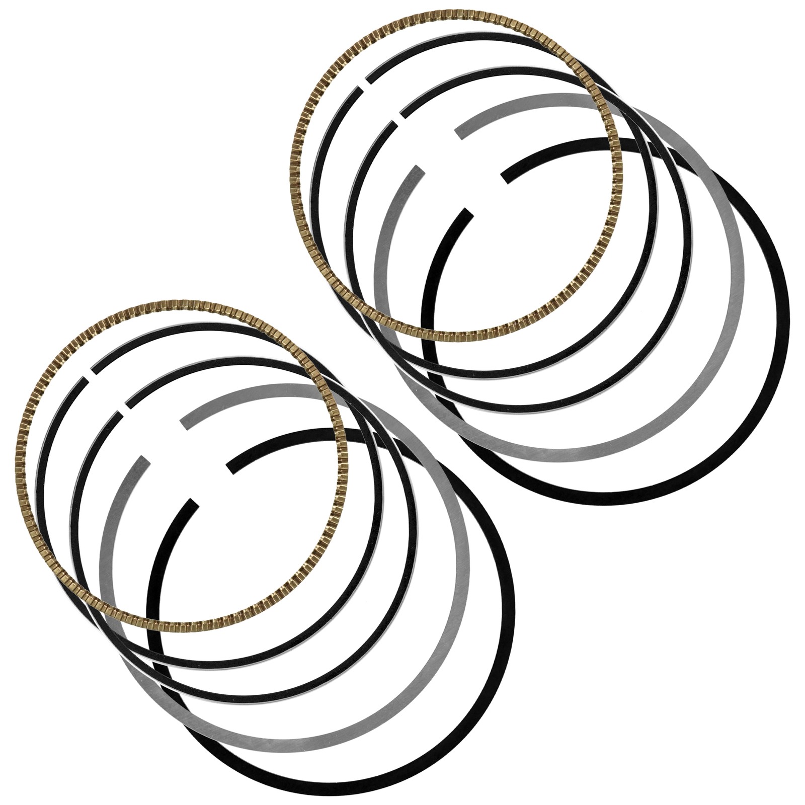 Caltric Piston Ring Set For Yamaha V Star 650 XVS650 1998-2011 2013-2016 QTY 2
