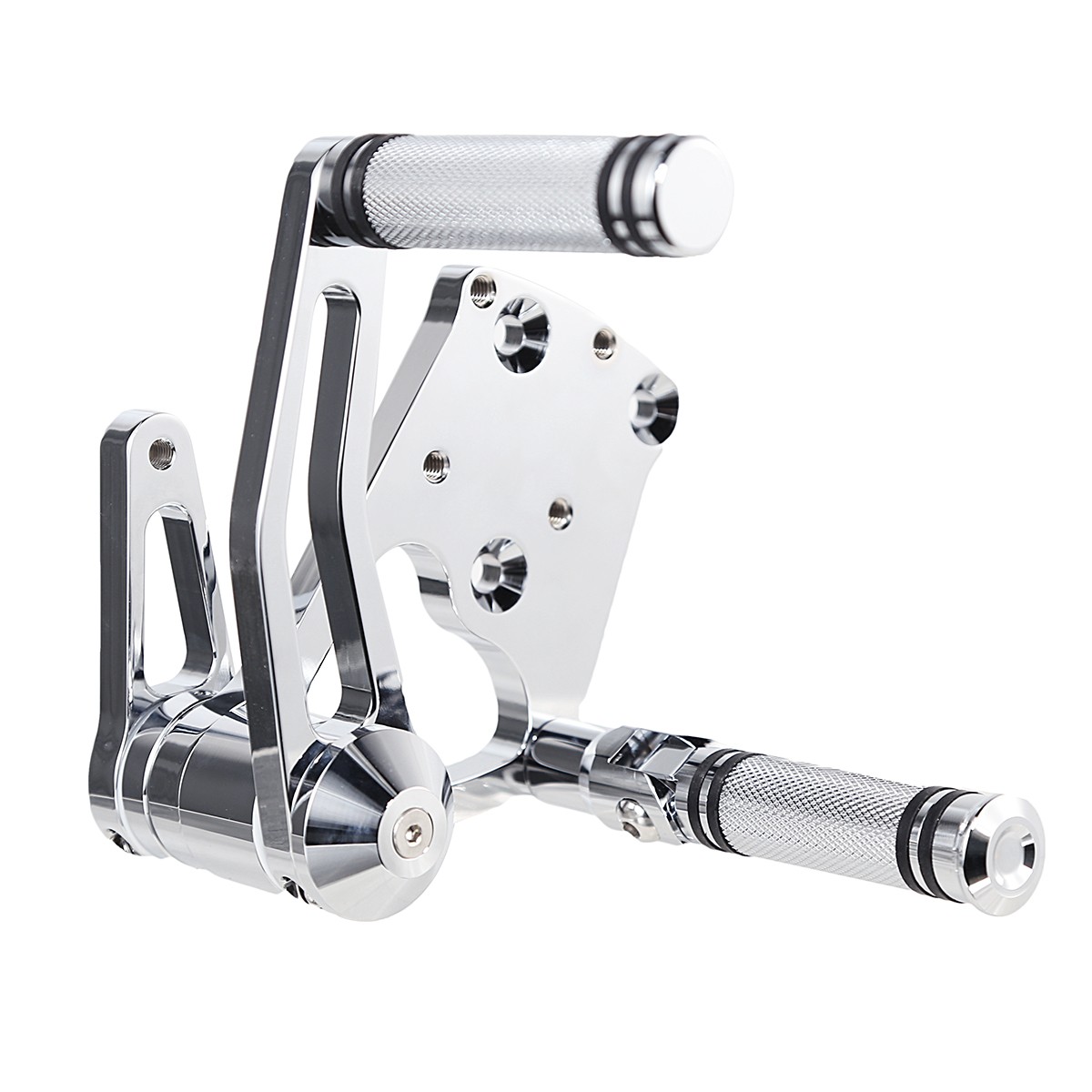 BILLET ALUMINUM CHROME FORWARD CONTROL KITS FOR HARLEY SOFTAIL FATBOY 2007-2017