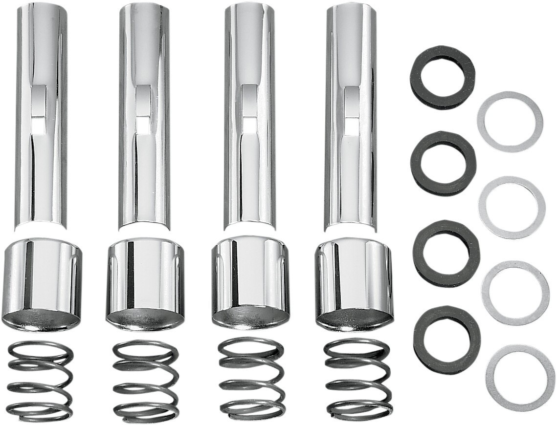 Colony Upper Pushrod Cover Set Chrome Plated Big Twin ’40-’99