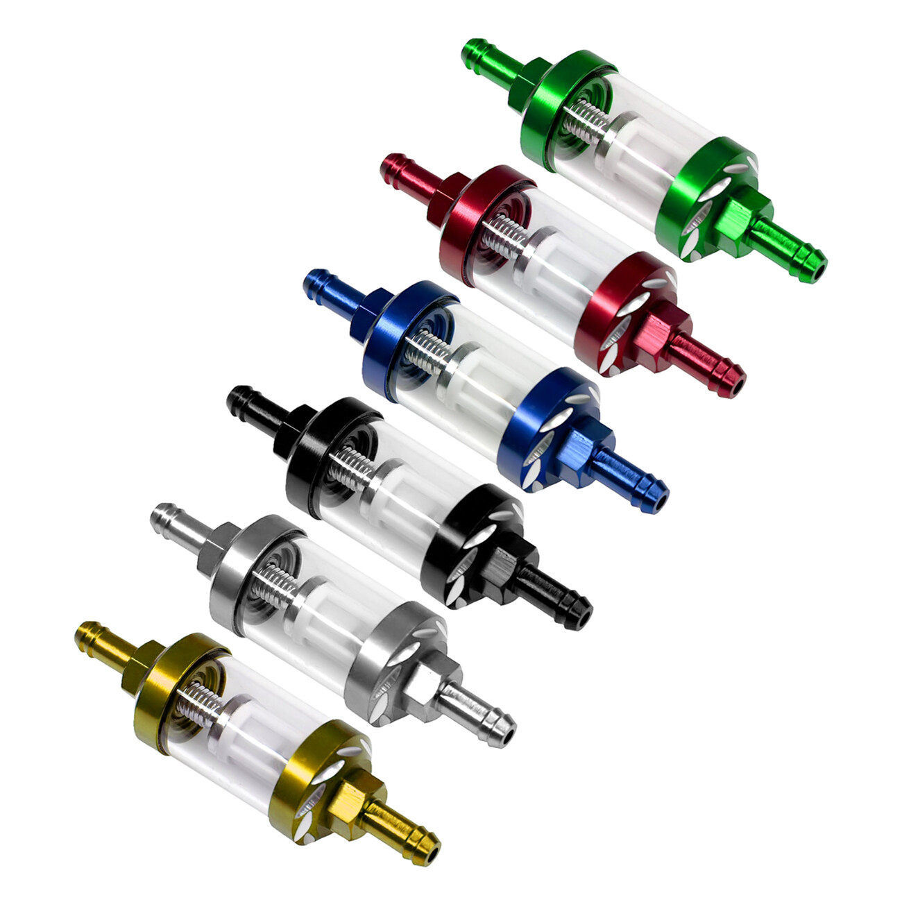 Colorful Universal Reusable Washable 5/16″ 8mm Inline Gas Fuel Filter Motorcycle
