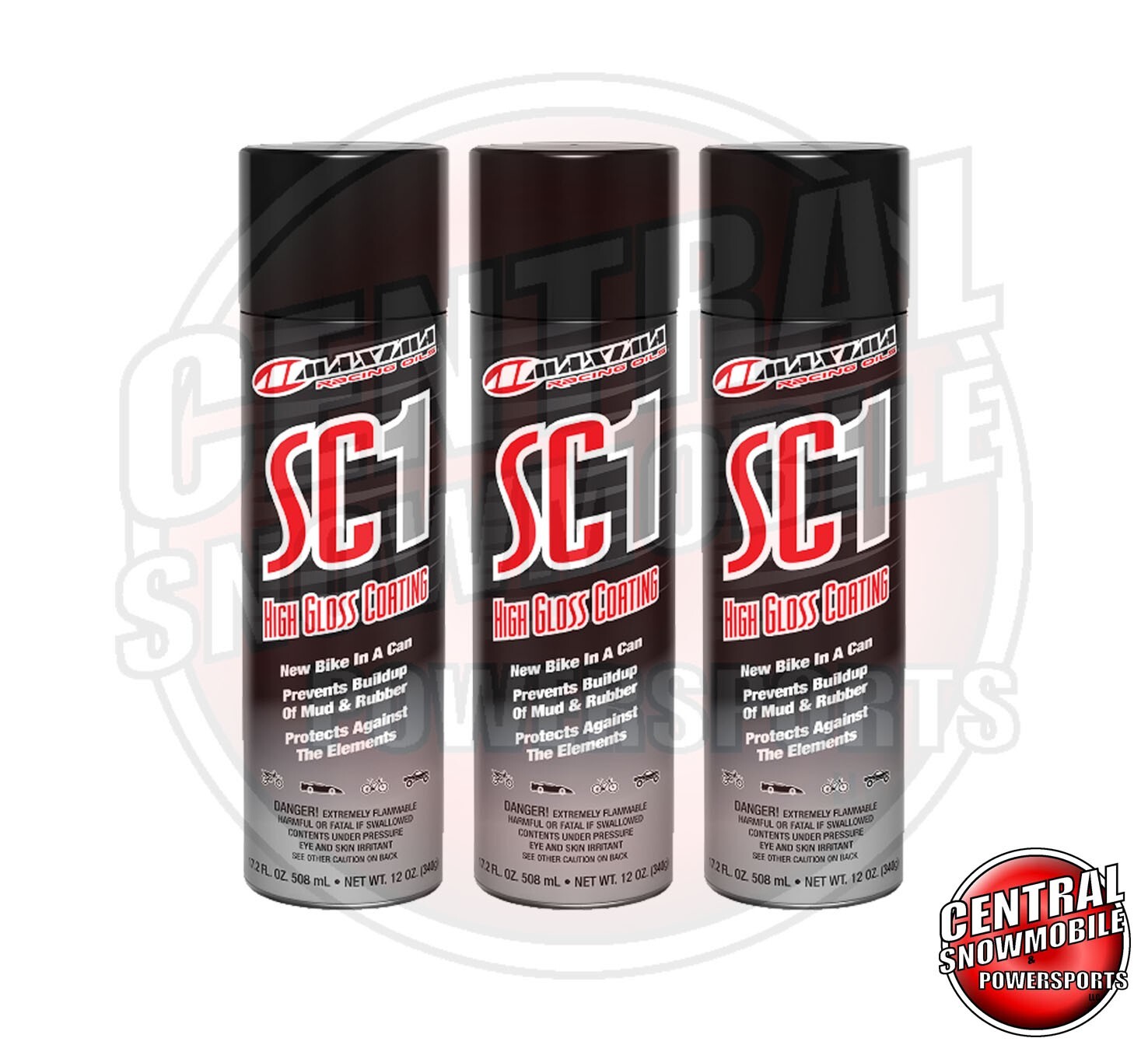 3x Maxima Racing Oils SC1 High Gloss Silicone Clear Coat 17.2oz Spray Can