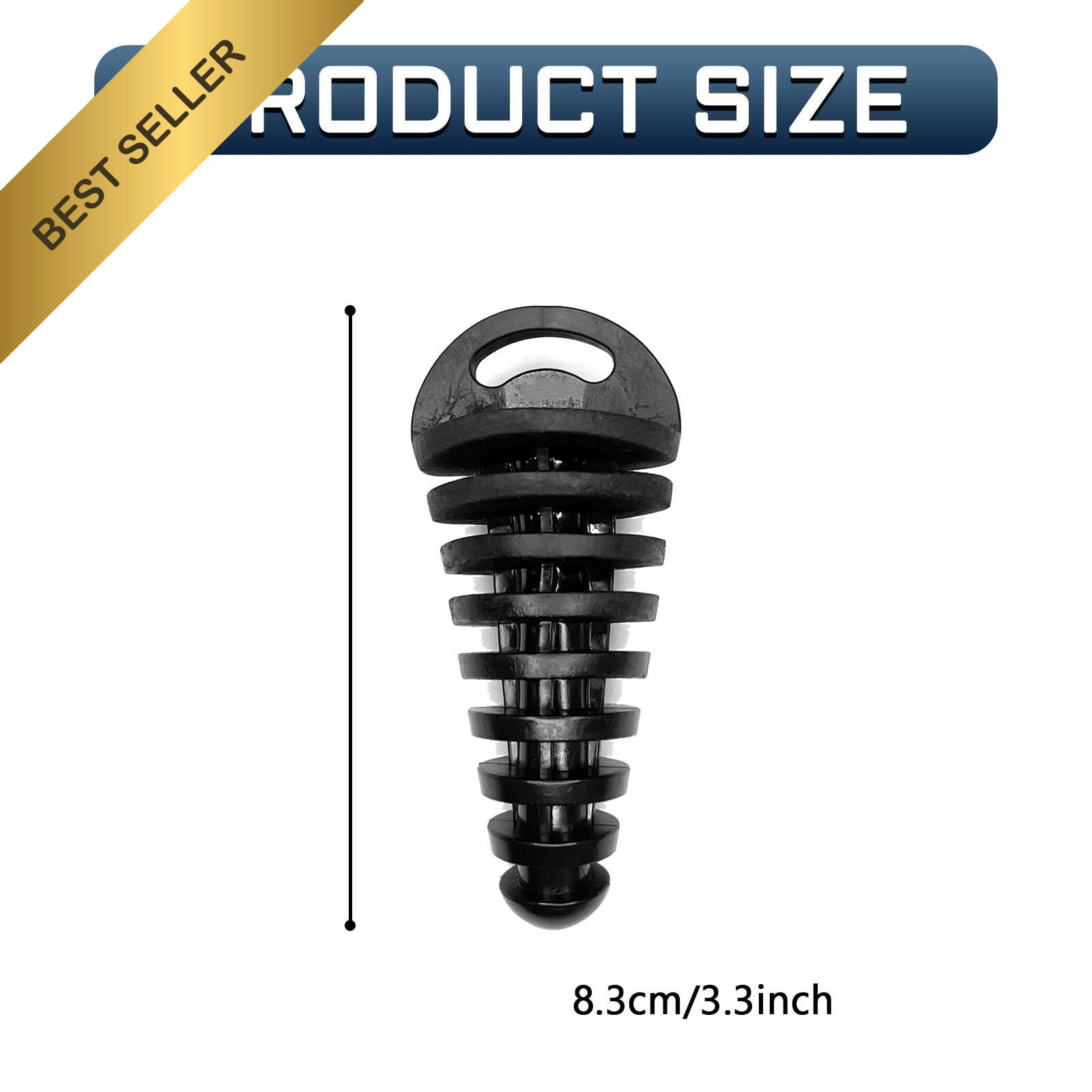 2PCS Motorcycle Exhaust Wash Plug 0.6-1.5in Rubber Muffler FROM USA