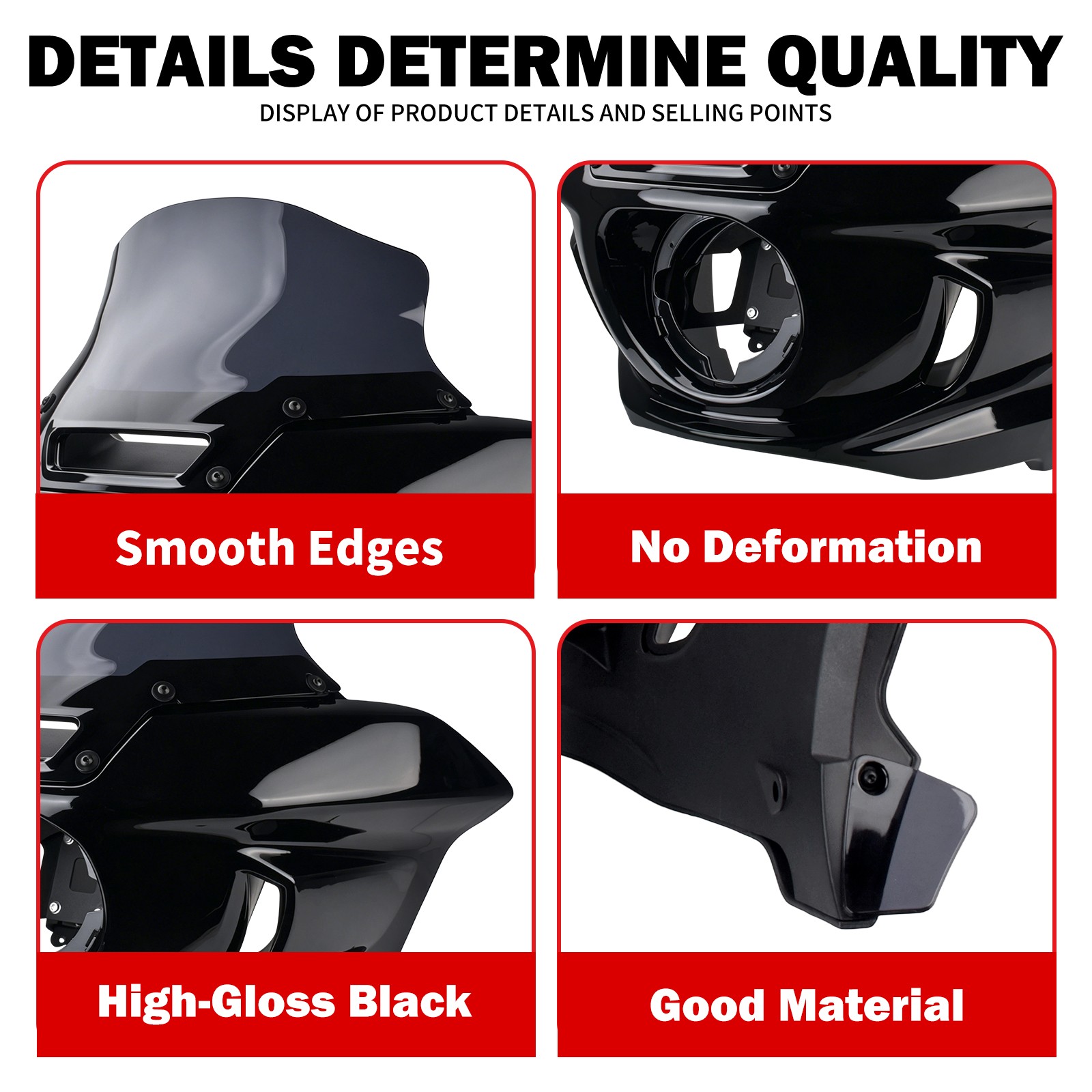 Black Headlight Fairing w/ Windshield Fits For Harley Low Rider ST FXLRST 22-25