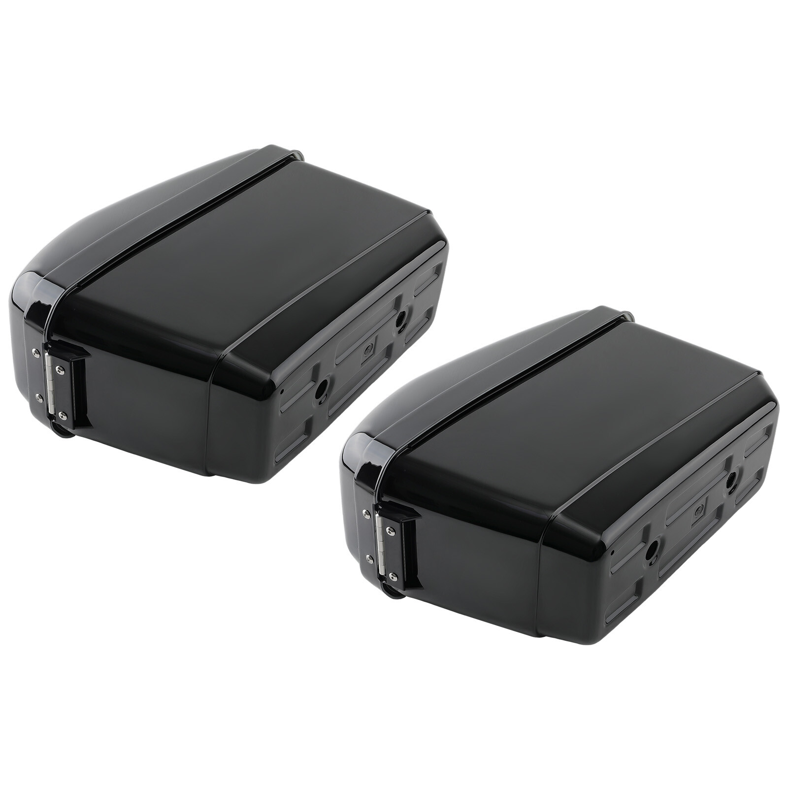 Motorcycle Universal Luggage Hard Saddlebags Side Box For Harley Honda Yamaha