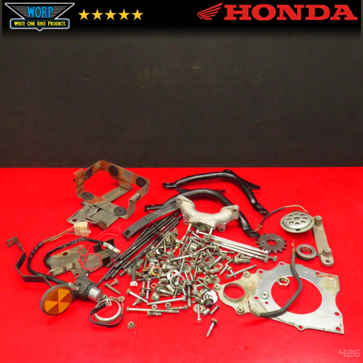 1981 HONDA TWINSTAR 200 CM200T HARDWARE LOT BOLT KIT HEAD STUDS BATTERY BRACKET