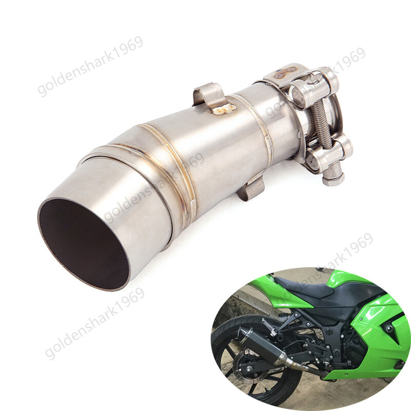 For Kawasaki Z250 Z300 Ninja 250 300 2013-2016 Exhaust System Mid Pipe 51mm Tips