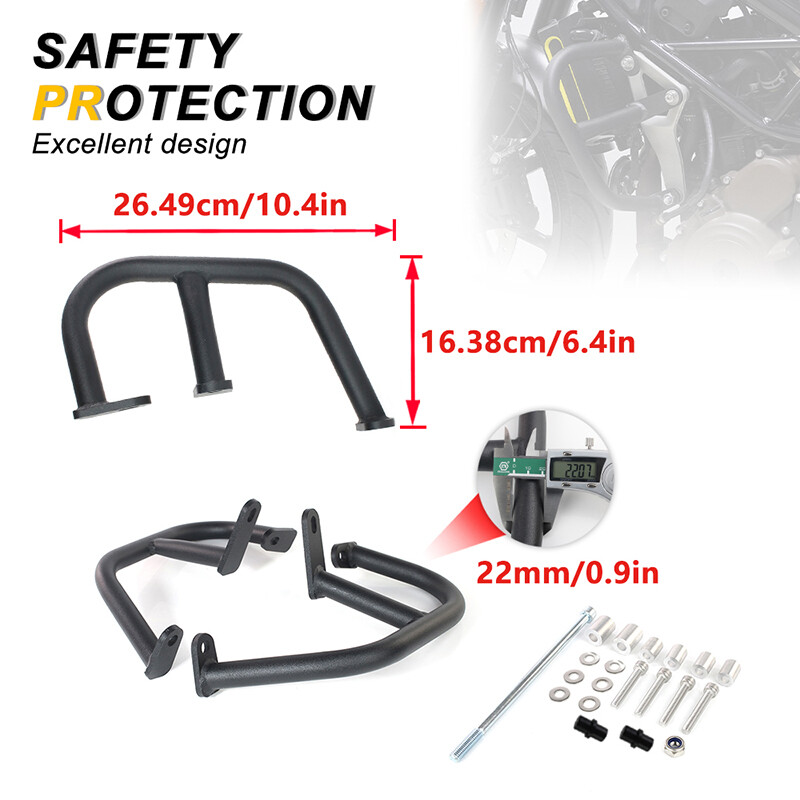 Engine Bar Bumper Crash Bar Protection Fit For Vitpilen/Svartpilen 401 2018-2024