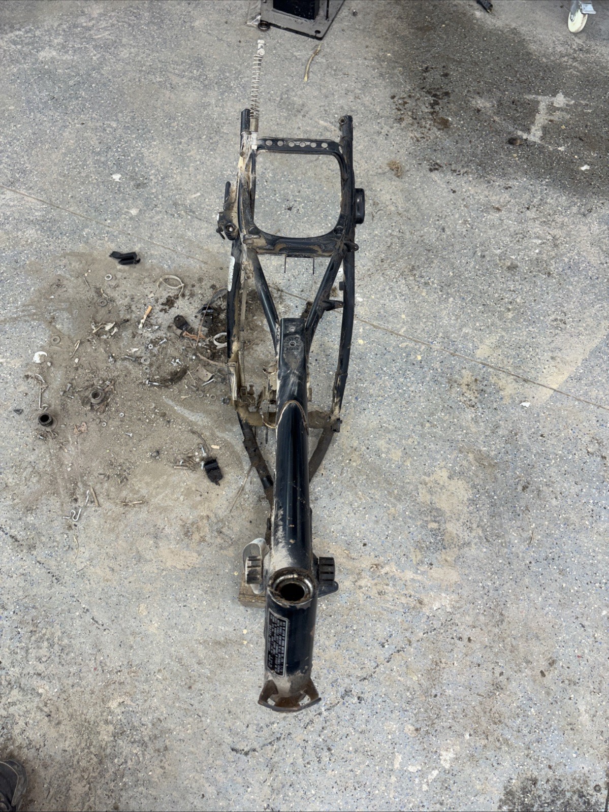 1972-1975 Honda XL250 XL 250 OEM Frame Chassis Body With Papers 75 Black