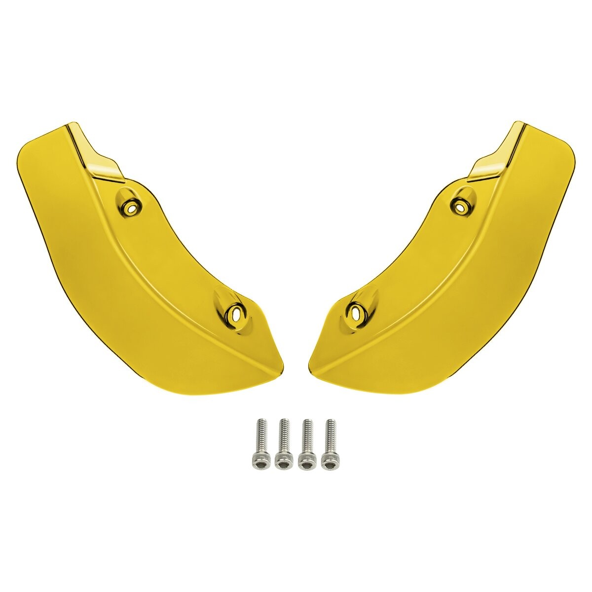 HogWorkz Yellow Fairing Side Wide Wing Air Deflectors HW157827
