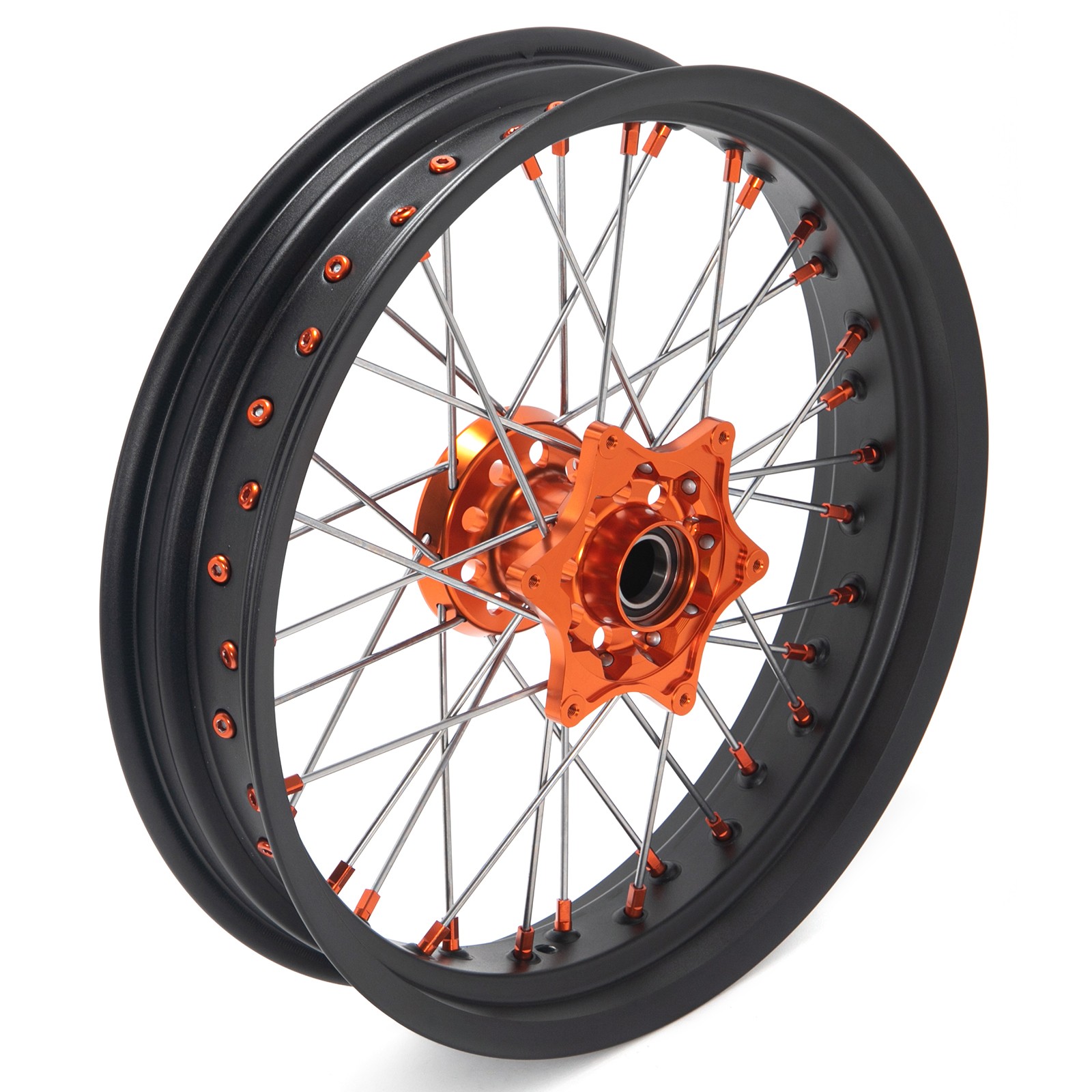 17″x3.5/5 Supermoto Wheel Set For EC MC SXF MXC EXC XC-G XC-W EXC-F XC-F 125-540