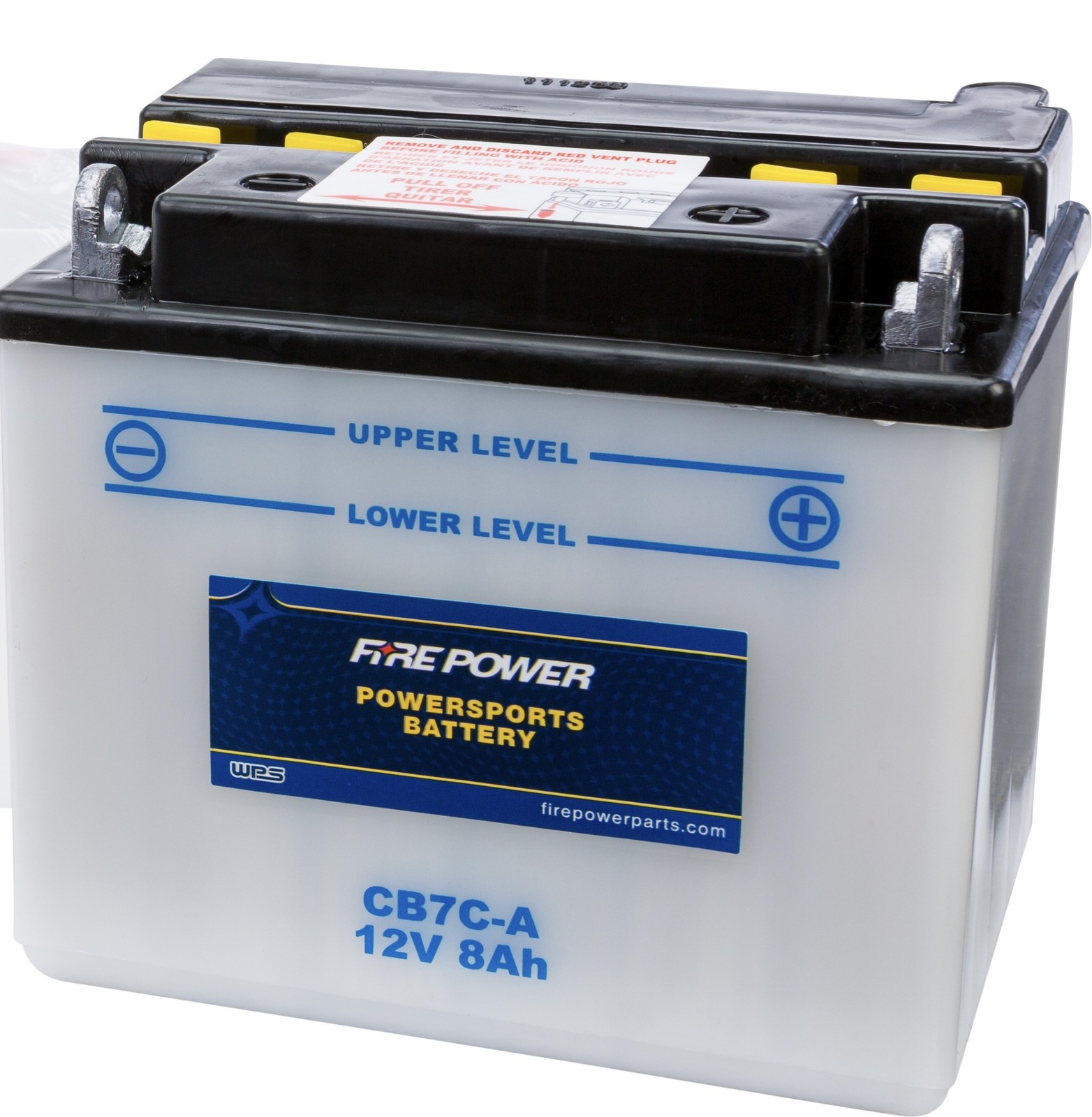 WPS Conventional 12V Heavy Duty Motorcycle Battery Yamaha YB7C-A CB7C-A