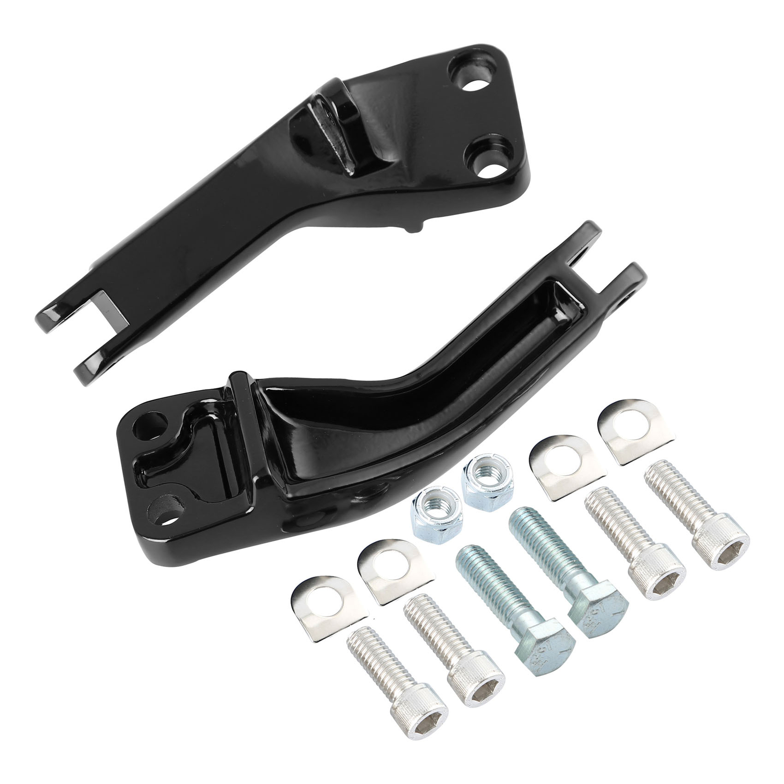 Left Right Passenger Peg Footpeg Mount Brackets Fit For Harley Dyna 2006-2017