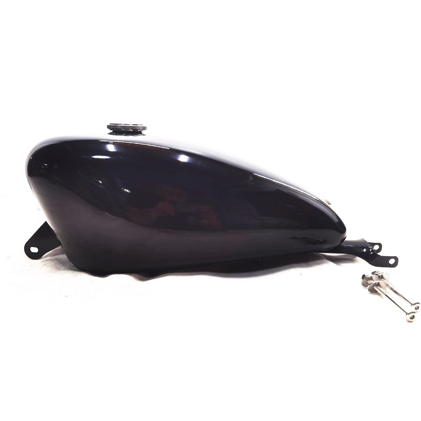 Gloss Black Petrol Fuel Tank For Harley Sportster XL1200 883N X48 06-22 13.5L