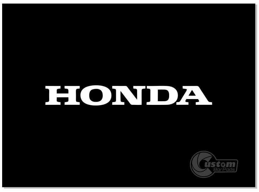 Honda Vintage Design Motorcycle Bar Pad 8″ Black Matte Finish