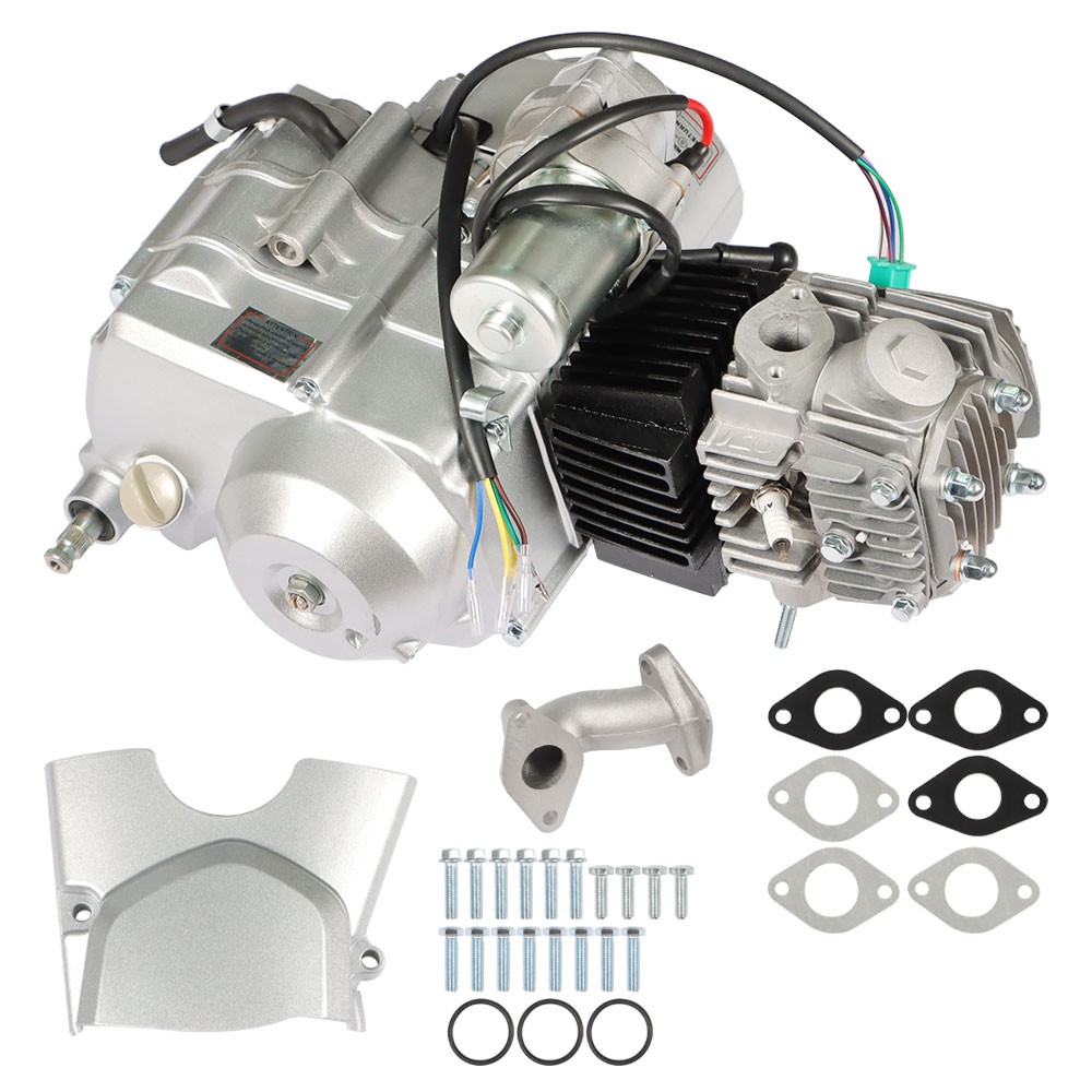 For ATV 125cc 4 stroke Engine Motor 3-Speed Semi Auto w/ Reverse Electric Start