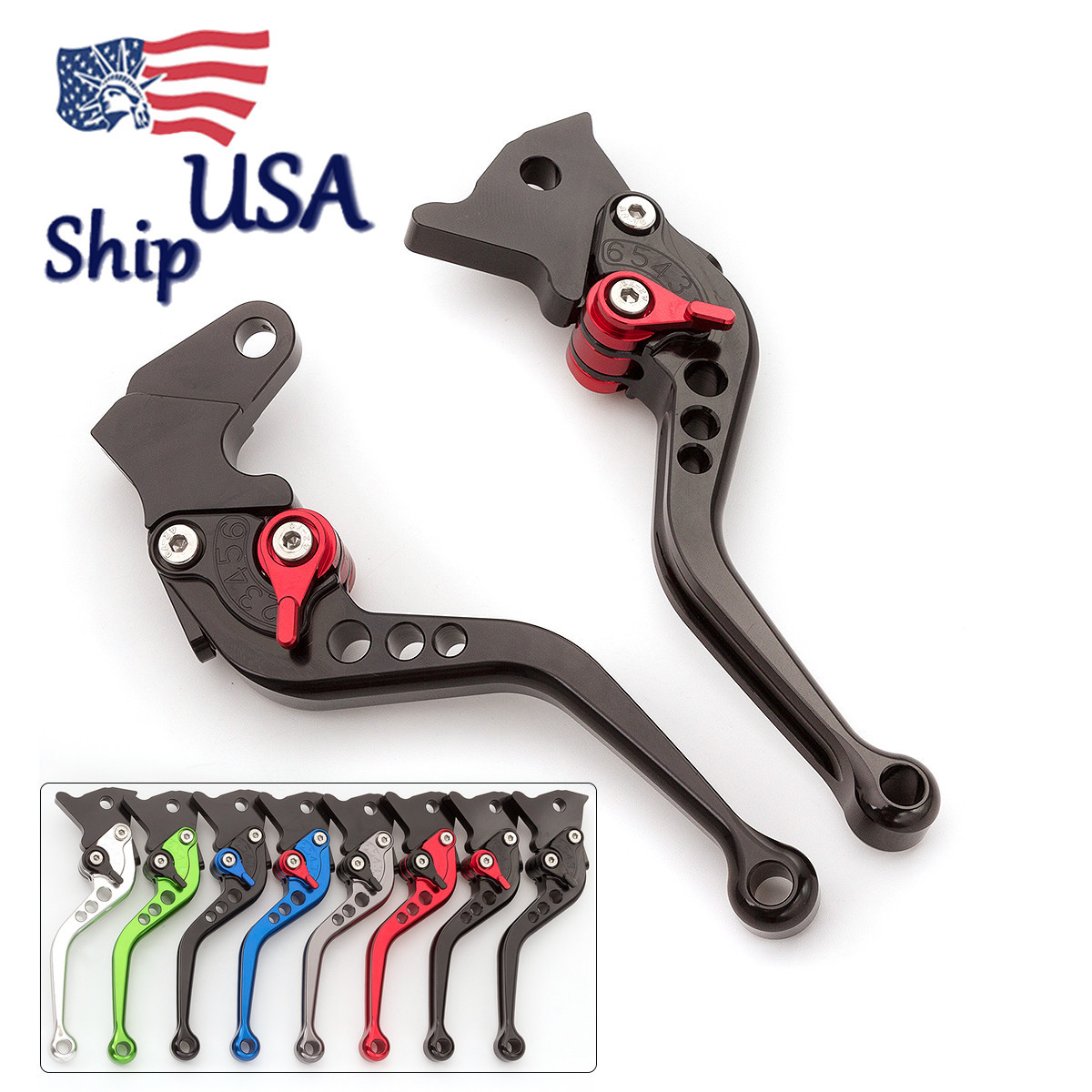 CNC Short Brake Clutch Lever For Kawasaki KLX250/D-TRACKER 08-2016 Pink