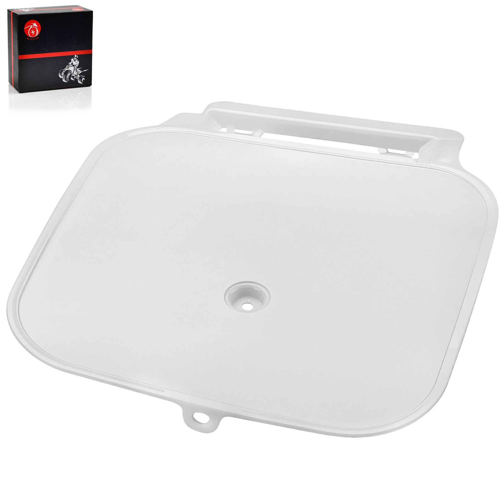 WHITE PLASTIC FRONT NUMBER PLATE FOR HONDA Z50R 1988-1999 | # 61136-GW8-670ZA