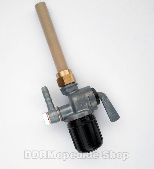Fuel cock fuel tap IFA MZ RT125 /1 /2 /3 original quality angled