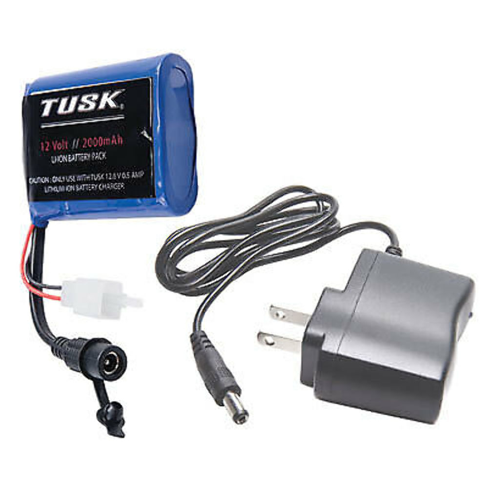 Tusk Enduro Lighting Kit Replacement Lithium Battery Pack W/Charger,Dual Sport