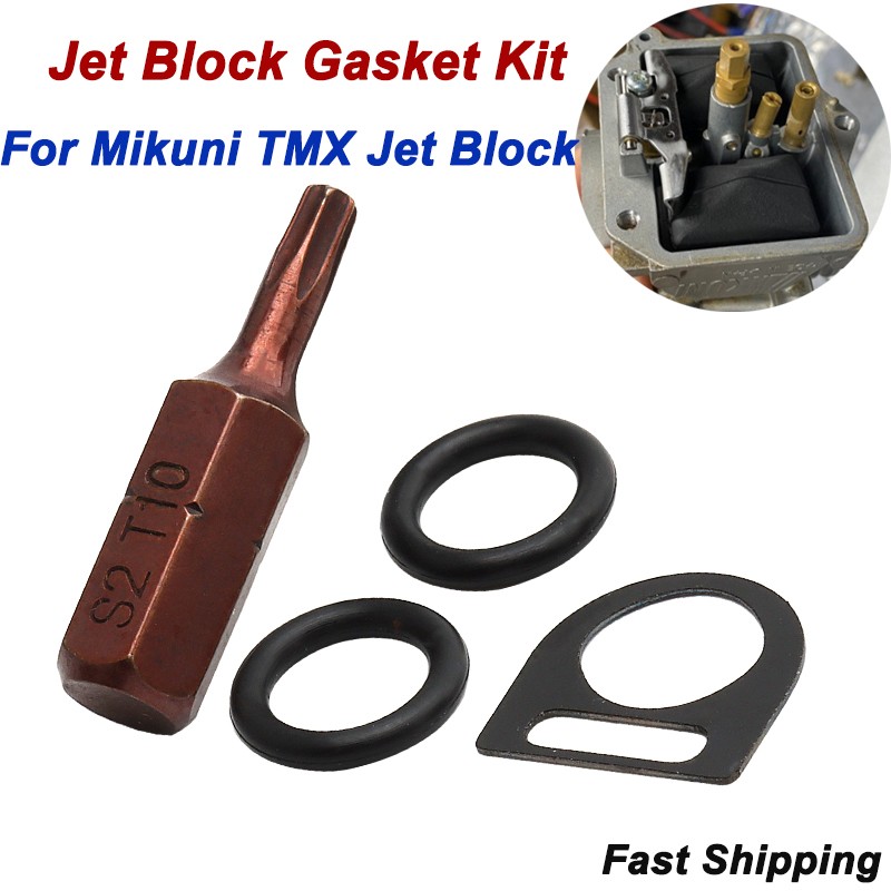 1 Set Steel+Rubber JDMK05 Jet Jetting Block Gasket Kit For Mikuni TMX Jet Block