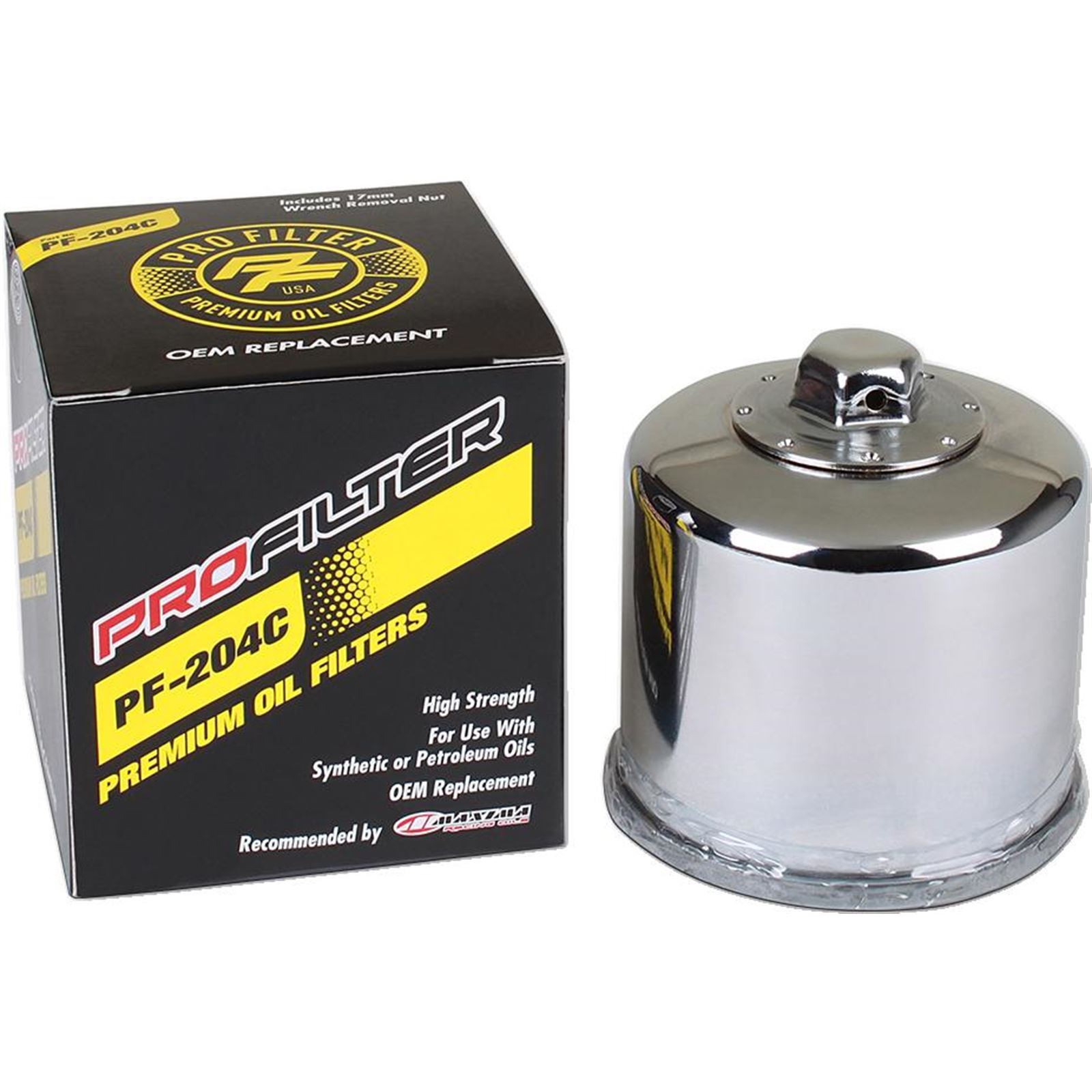 Pro Filter Replacement Oil Filter for Honda/ Yamaha/ Kawasaki/ Triumph PF-204C
