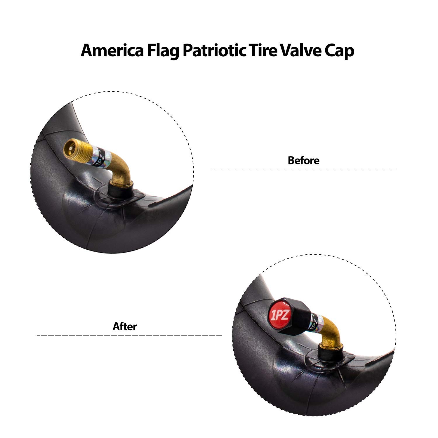 1PZ 10W-X02 2-Pack Heavy-Duty 90° Valve 10×2/10×2.125 Inner Tube Black